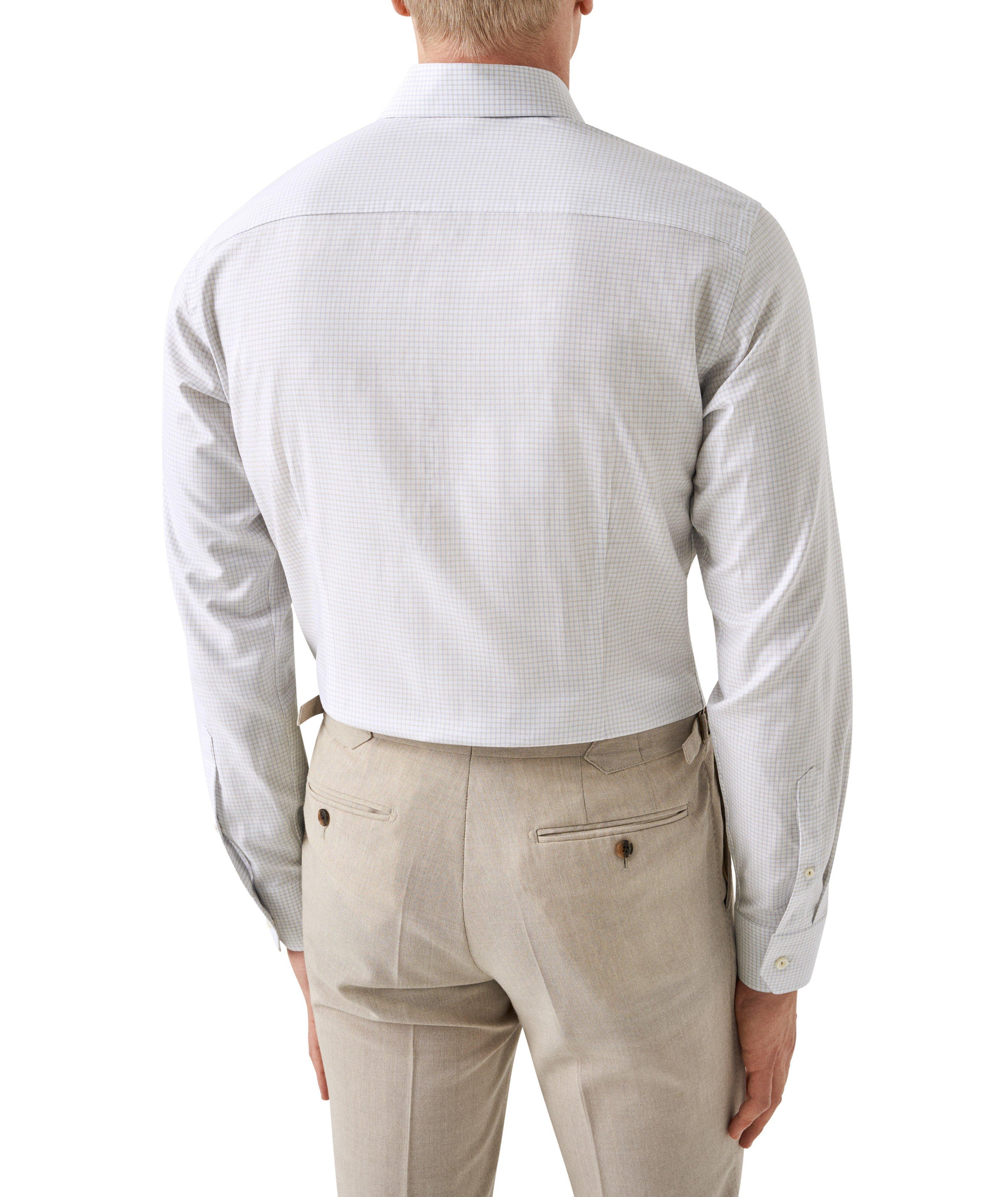 Slim Fit Check Cotton-Tencel Shirt image 3