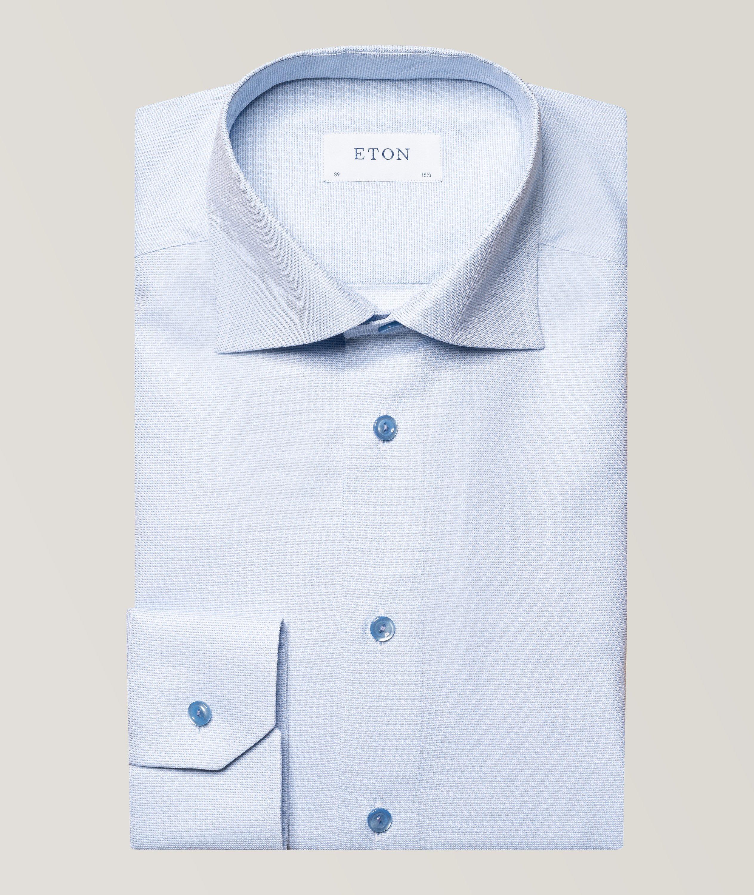 Slim Fit Organic Cotton-Blend Dobby Shirt