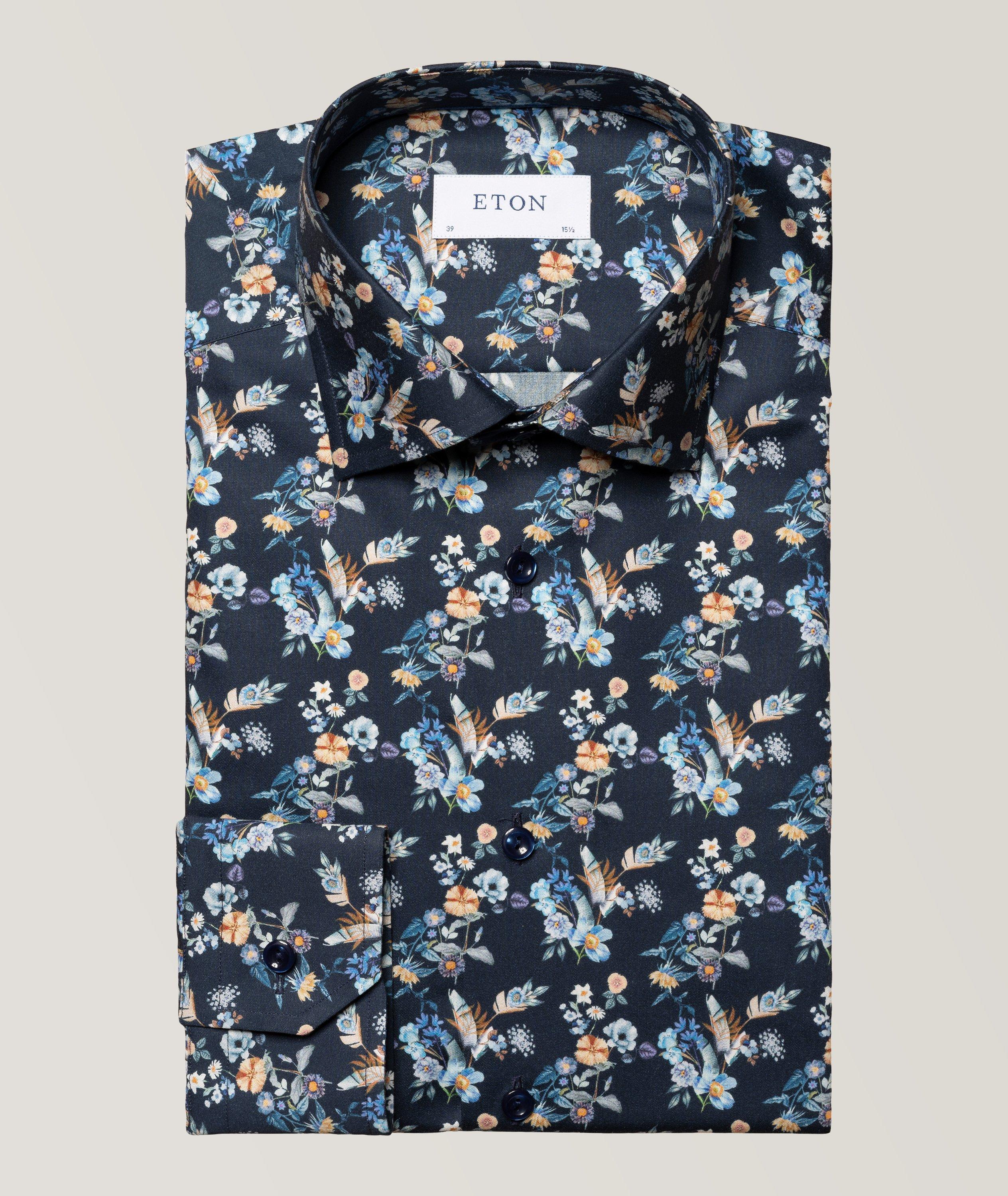 Chemise habillée en twill à motif floral image 0