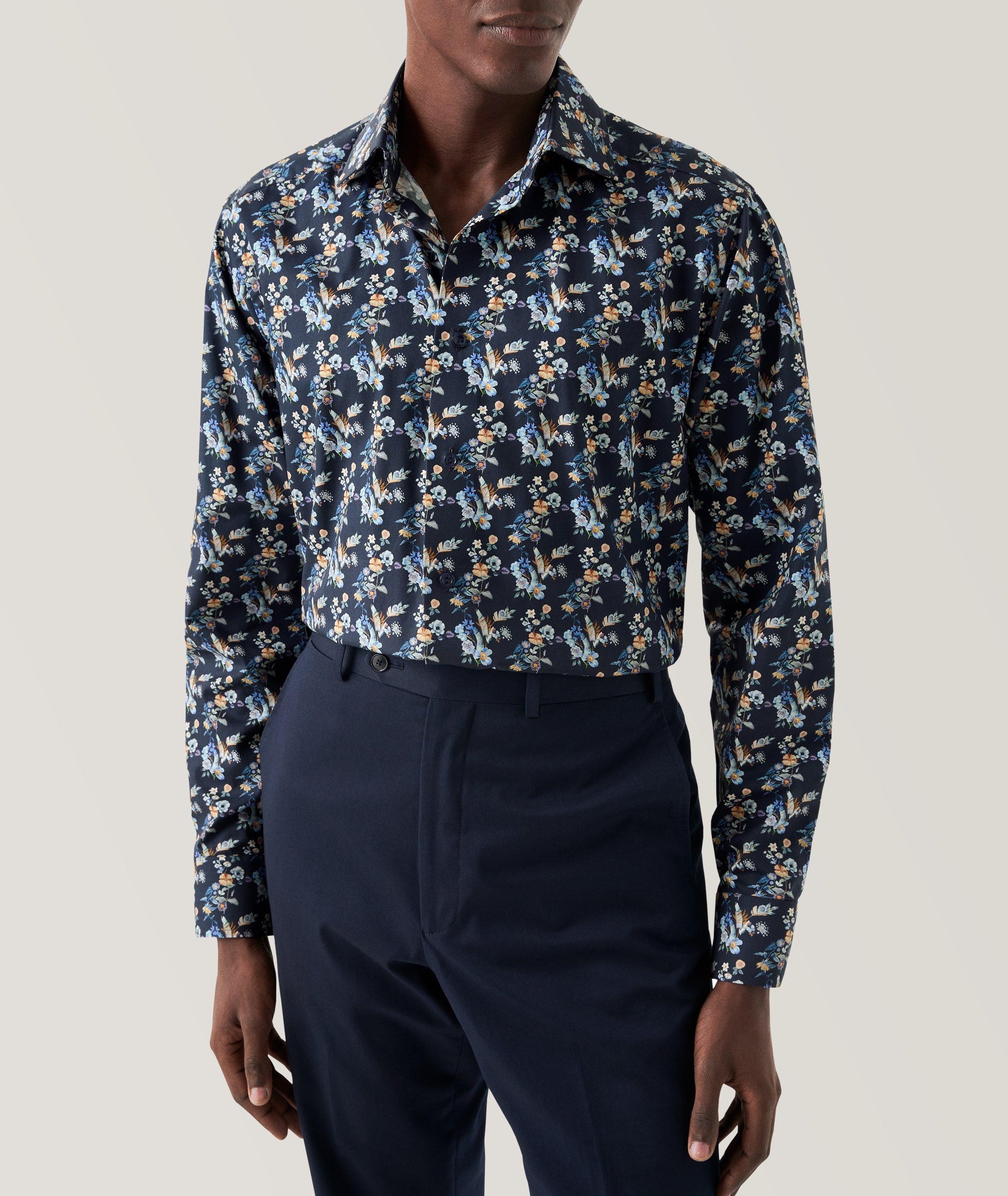 Chemise habillée en twill à motif floral image 3