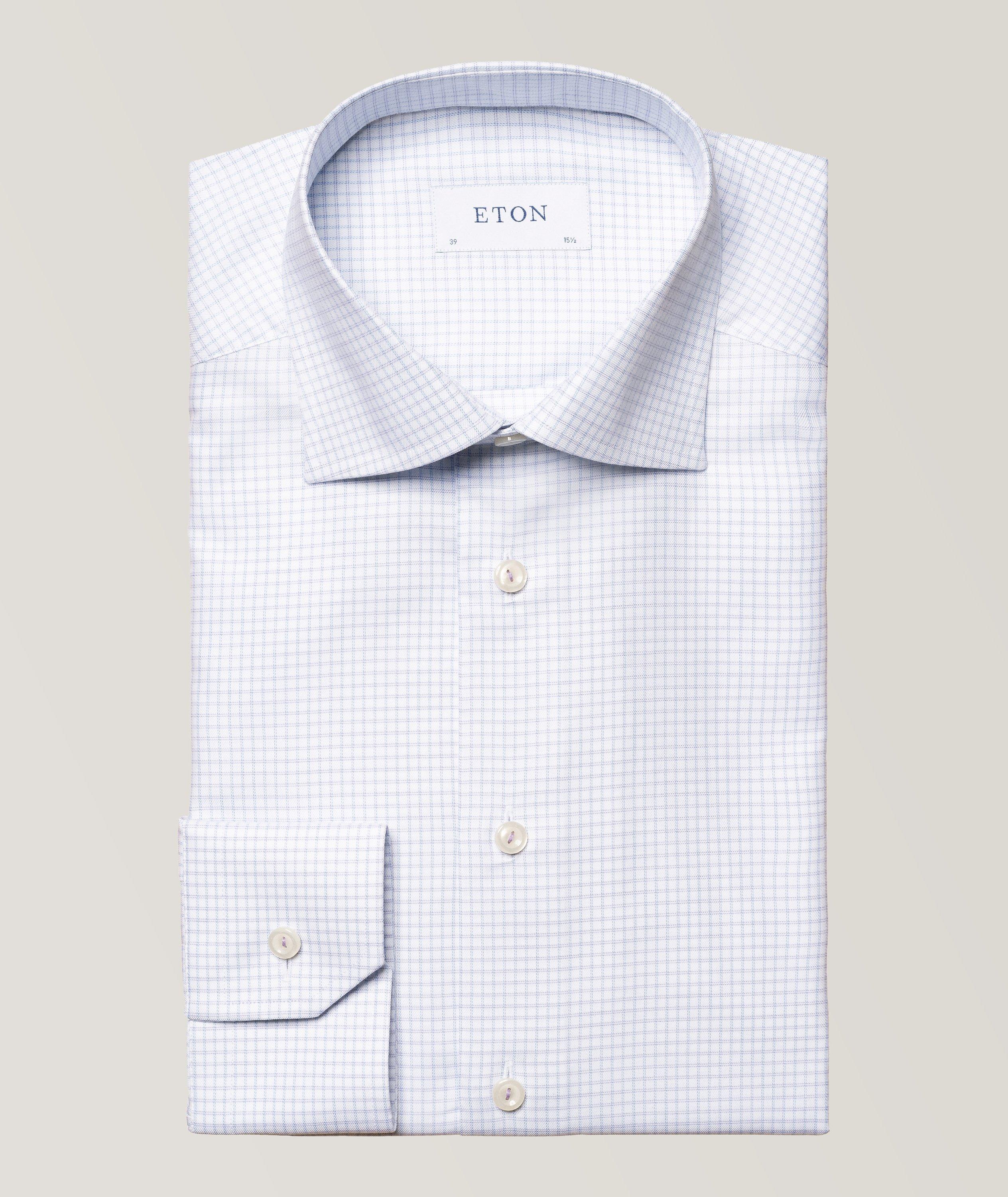 Check Cotton-Tencel Dress Shirt  image 0