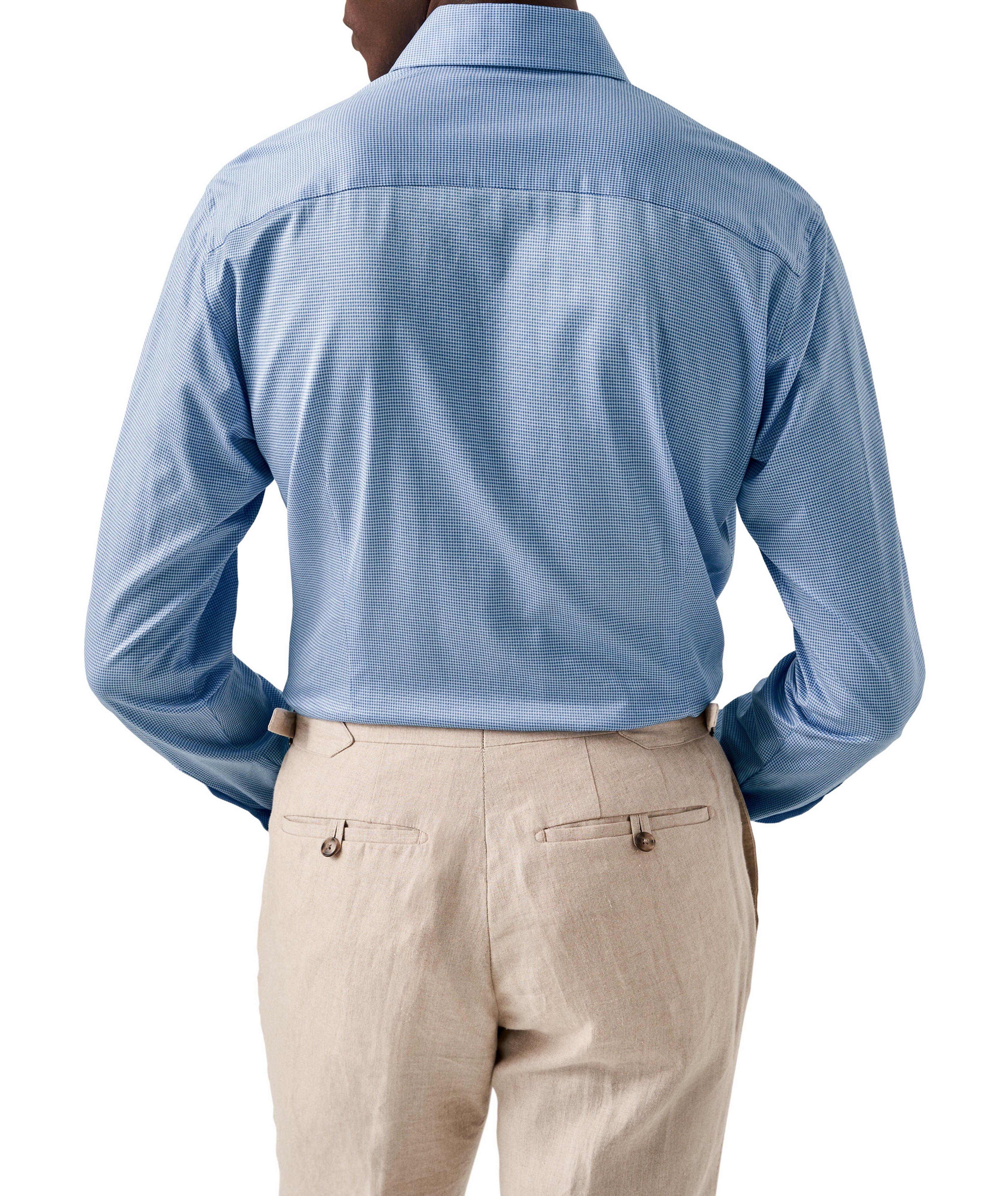 Micro Check King Knit Cotton Shirt image 2