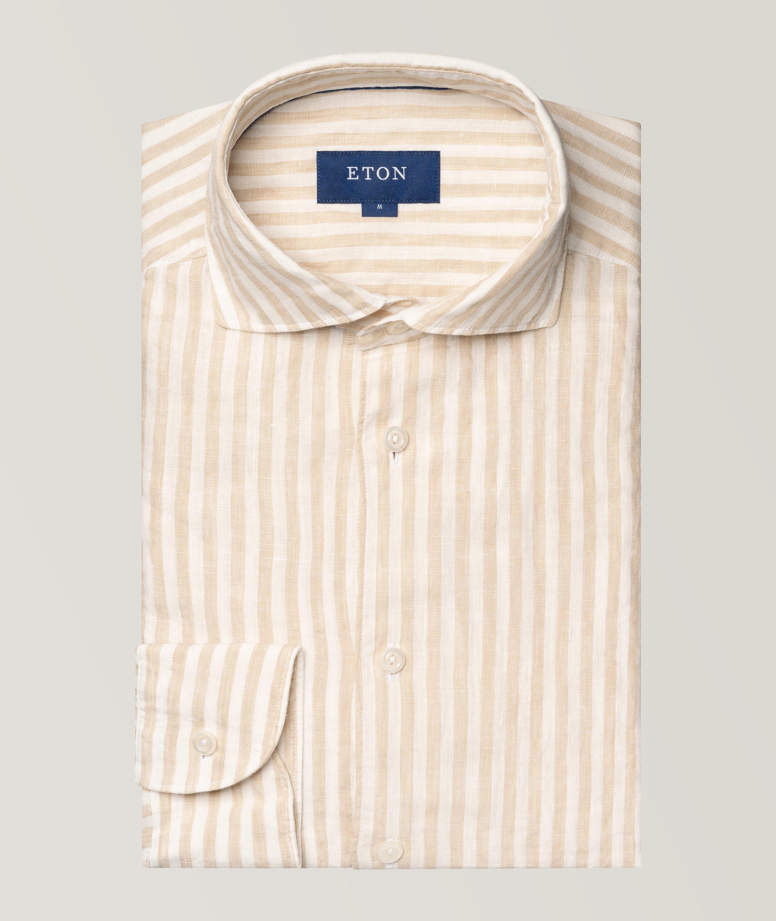 Striped Linen Sport Shirt