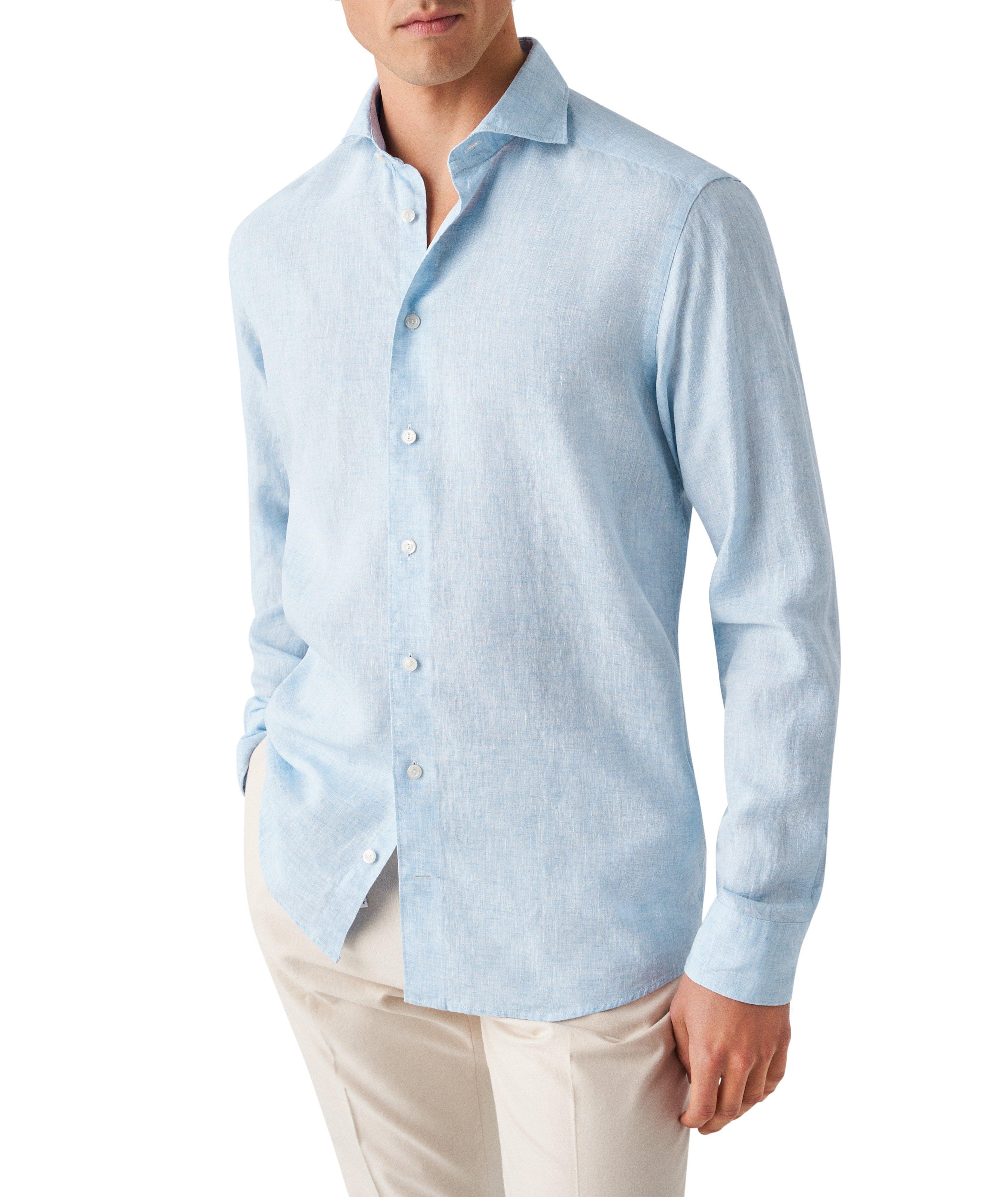Contemporary-Fit Linen Shirt image 1