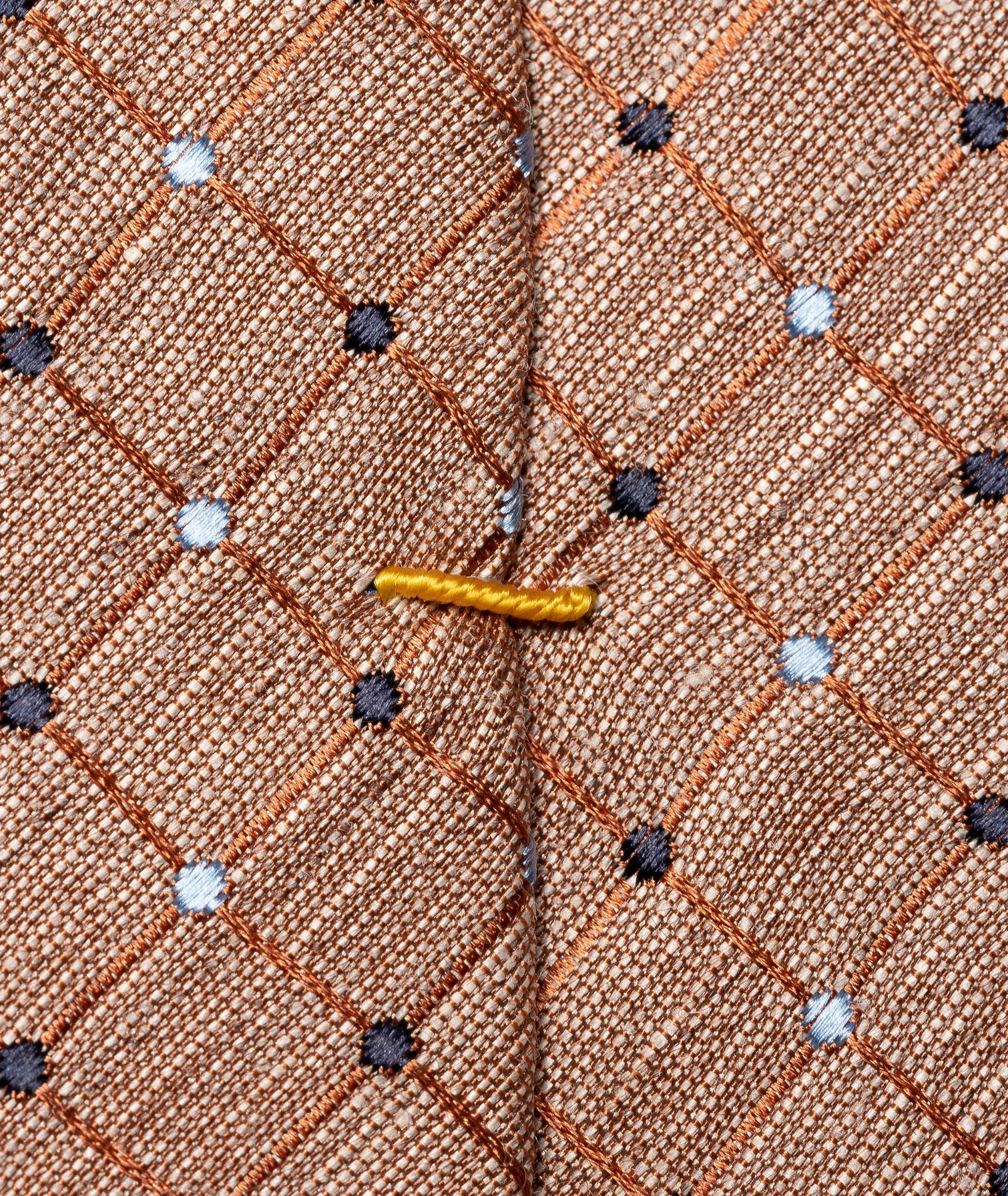 Checked Silk Linen Tie image 1