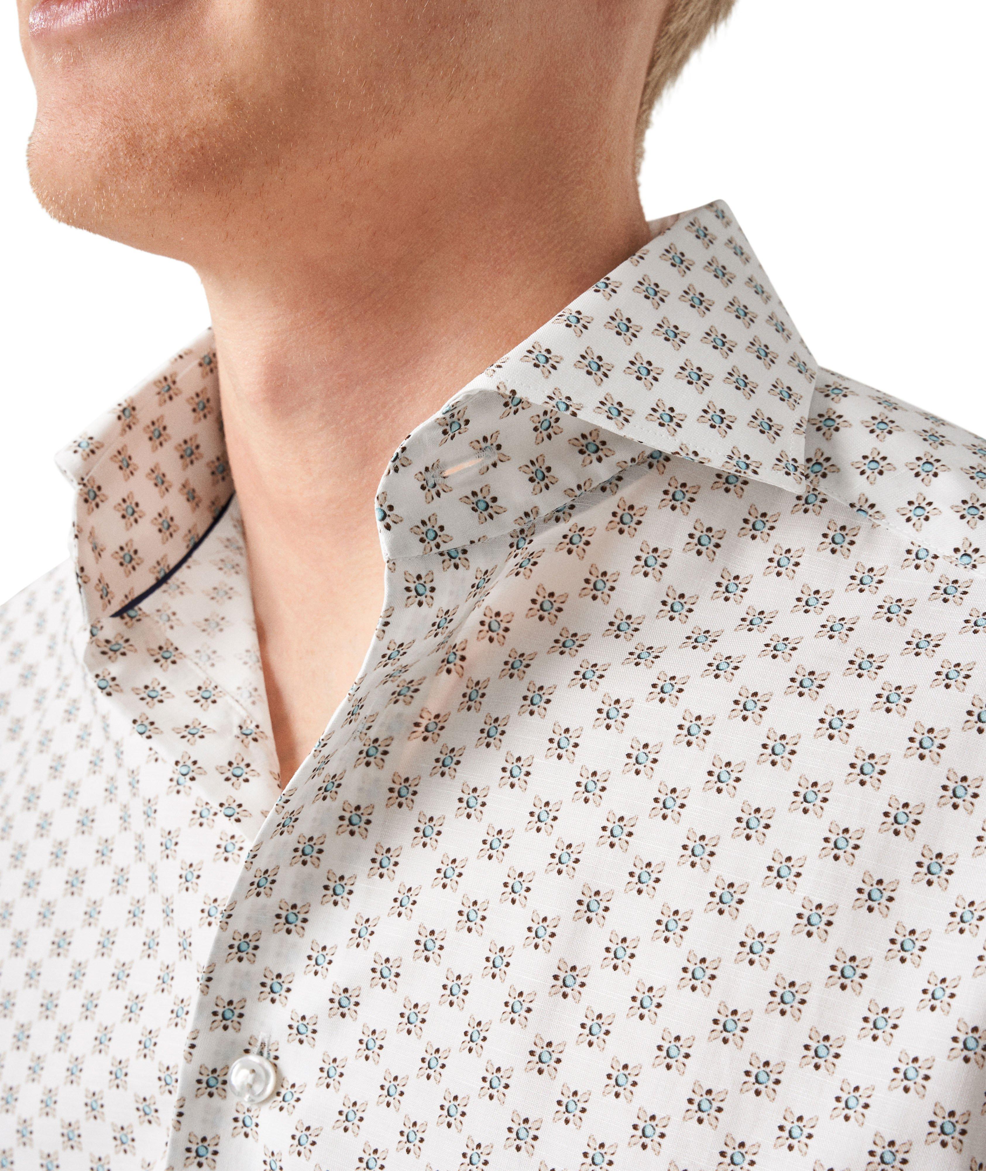 Slim-Fit Geometric Elevated Dress Shirt image 3