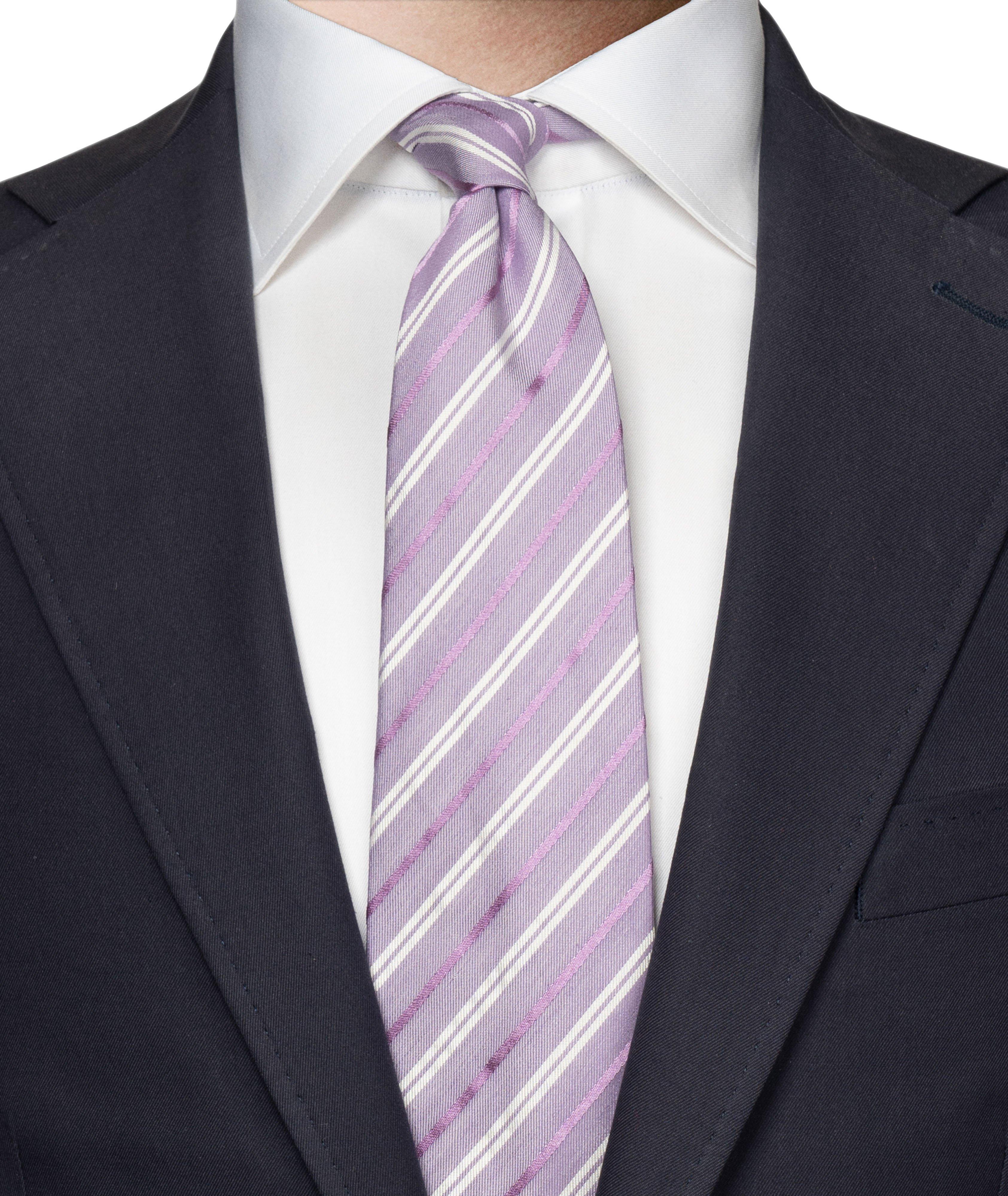 Striped Silk Tie image 2