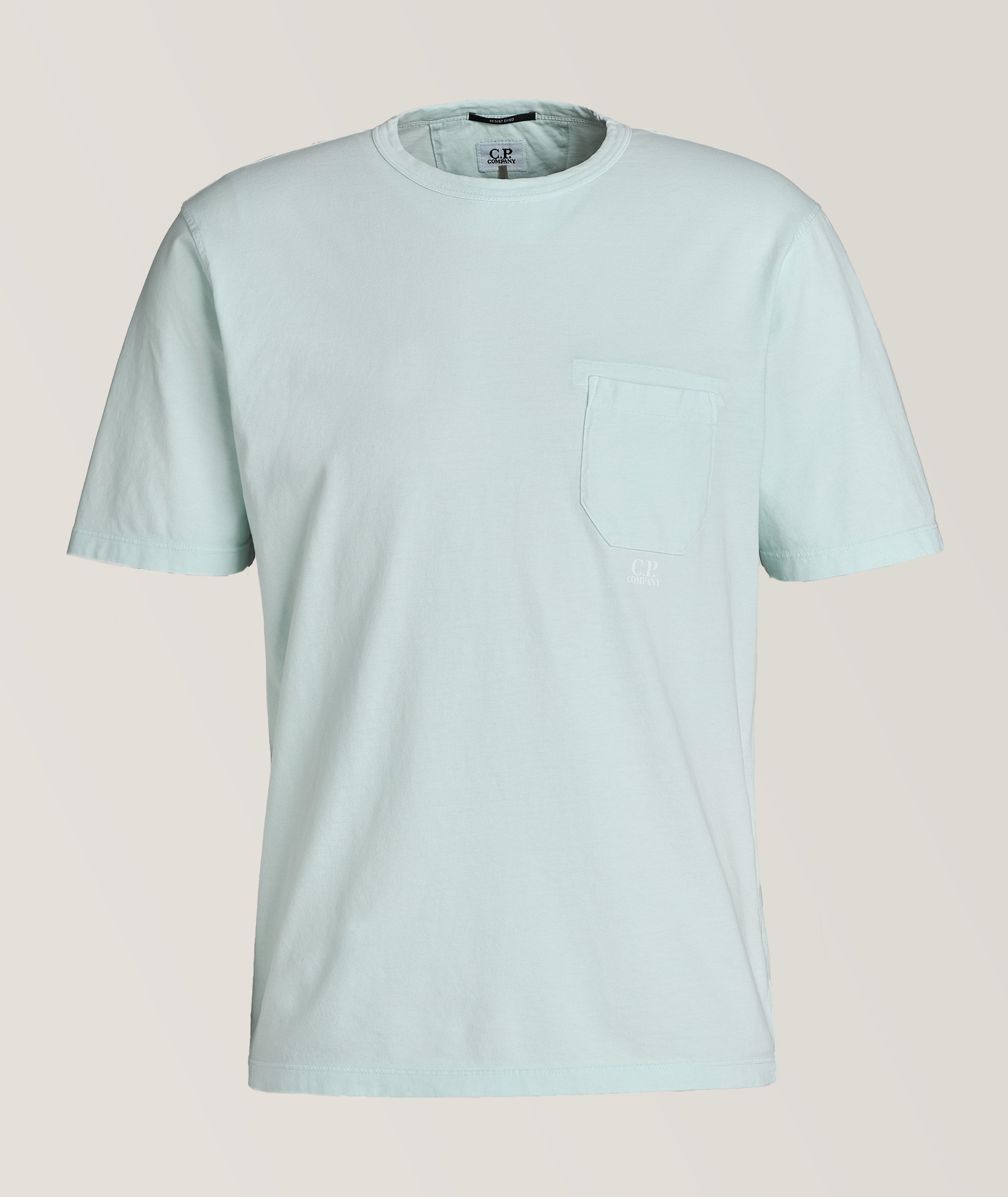T-shirt en coton teint avec réserve image 0