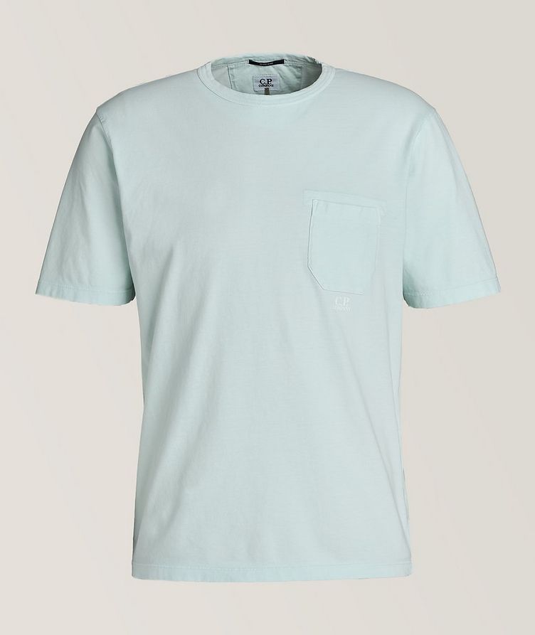 T-shirt en coton teint avec réserve image 0