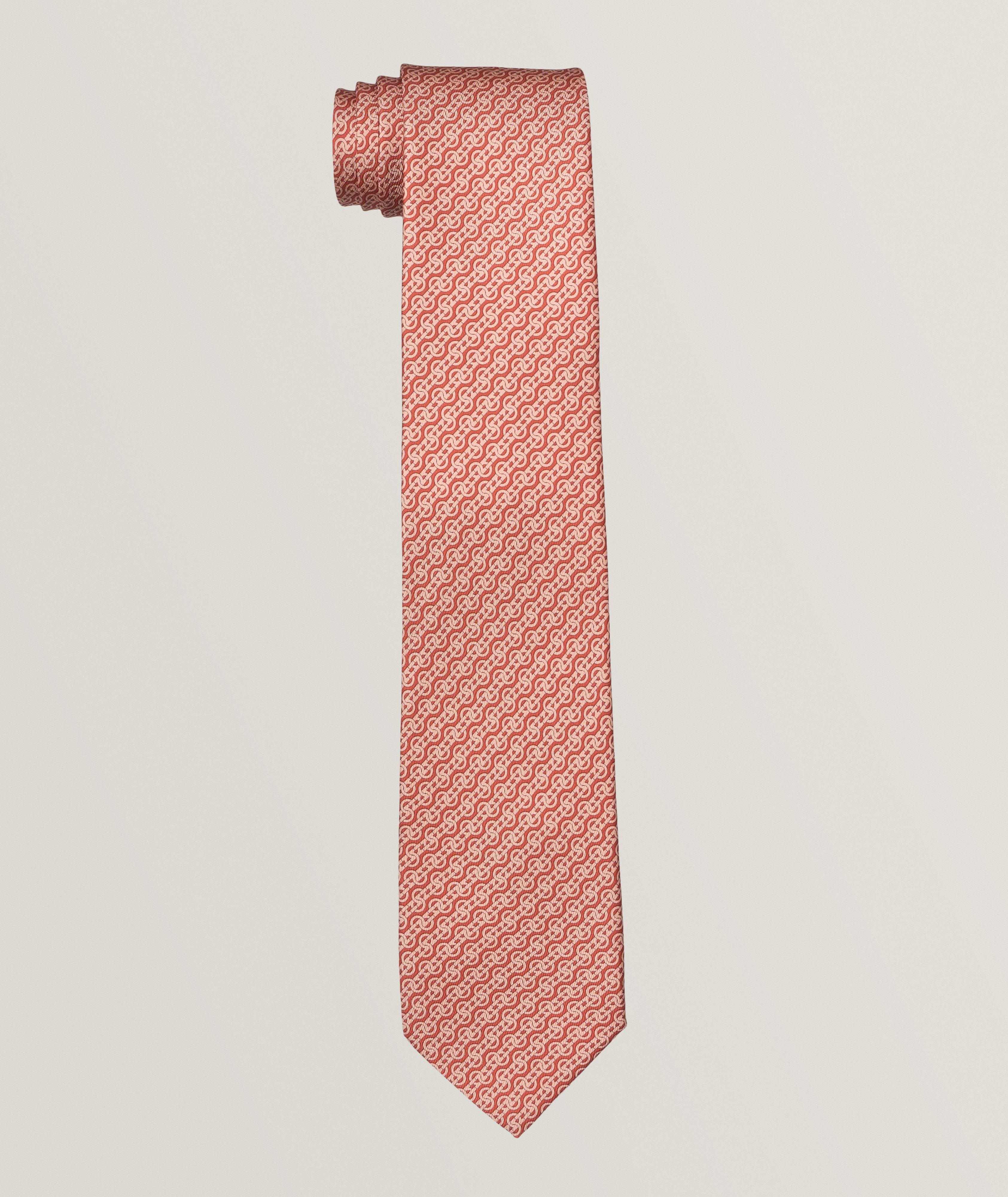 Link-Chain Silk Tie