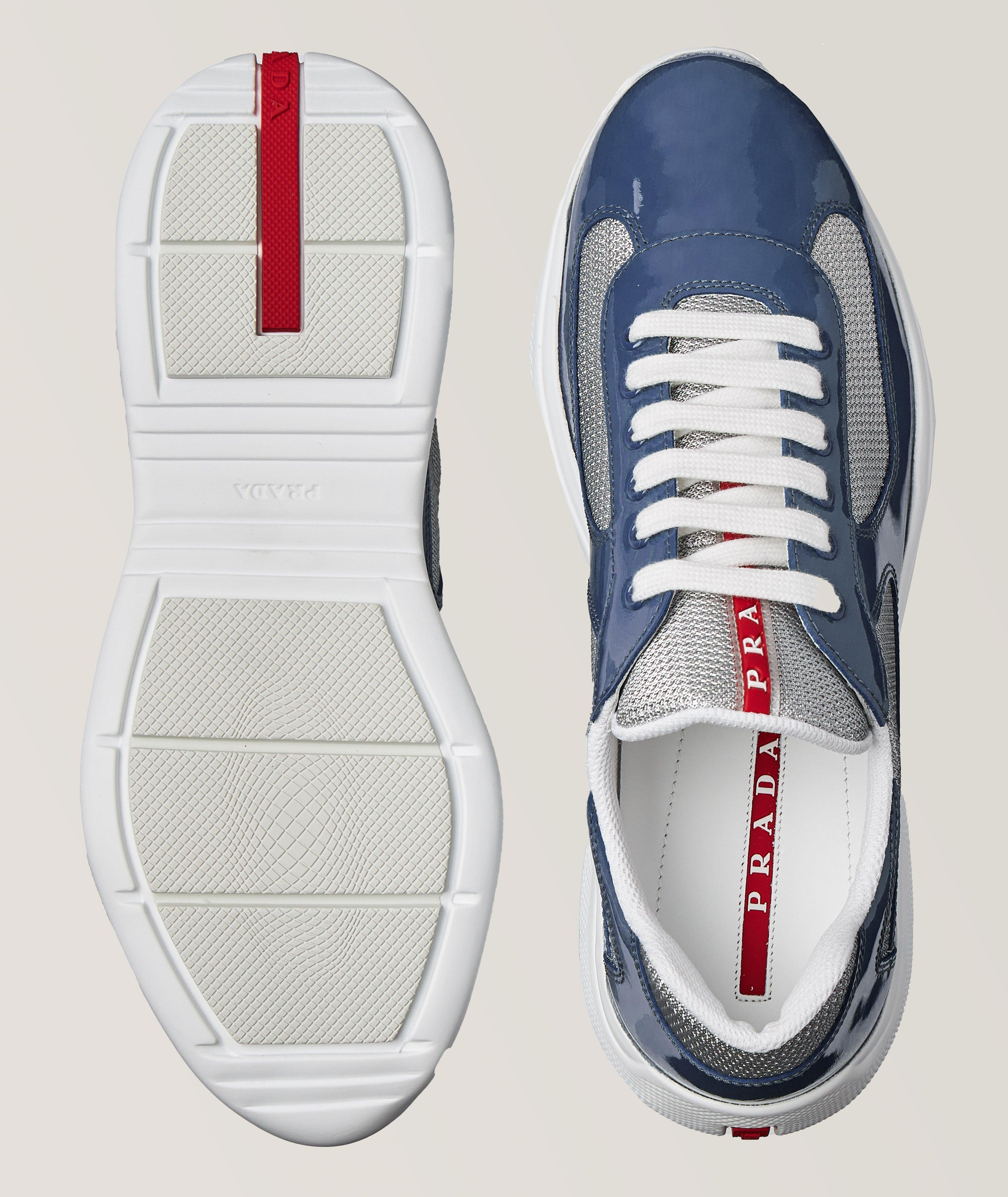 America's Cup Glossy Mixed Material Sneakers