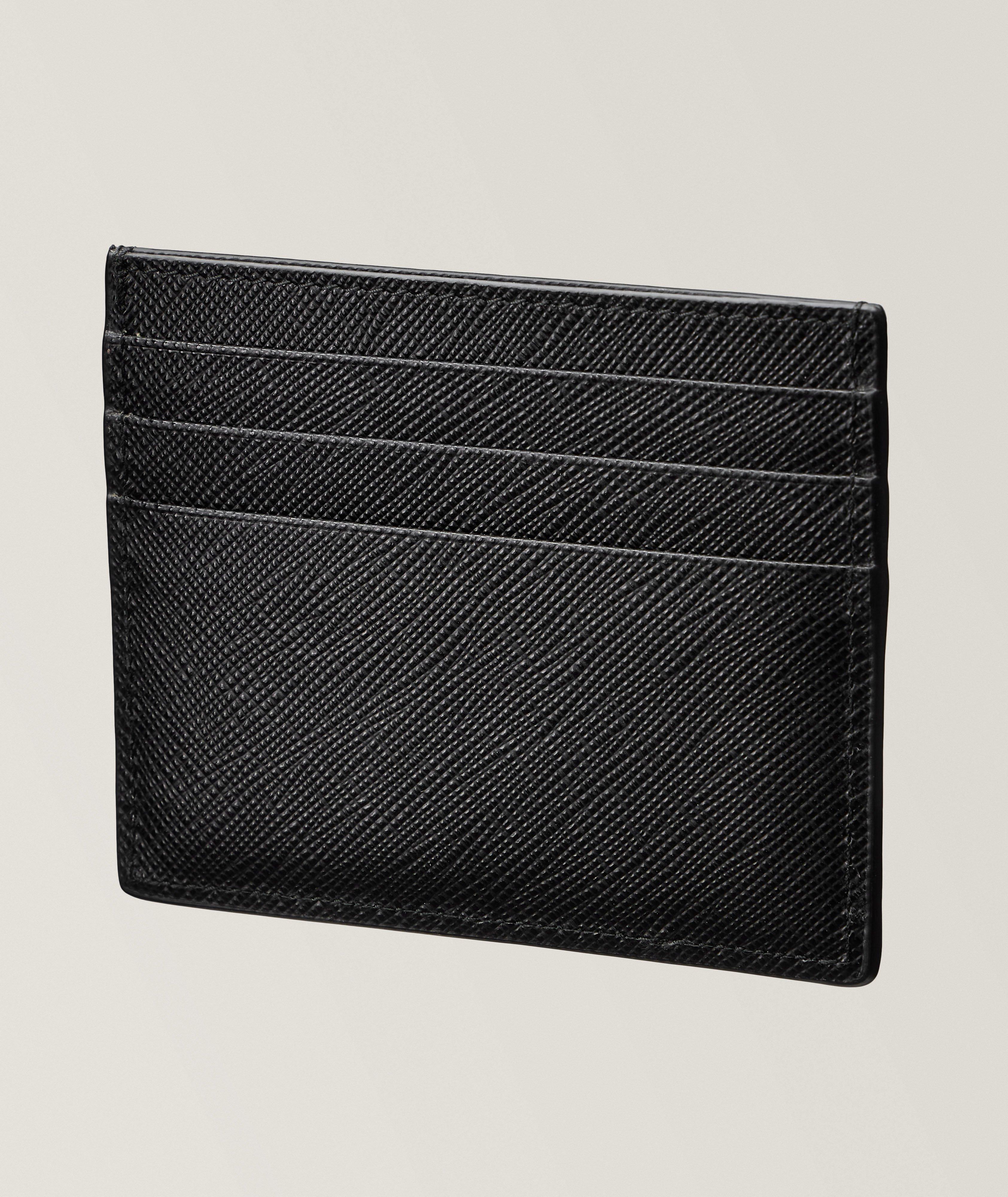 Textured Saffiano Leather Cardholder image 1