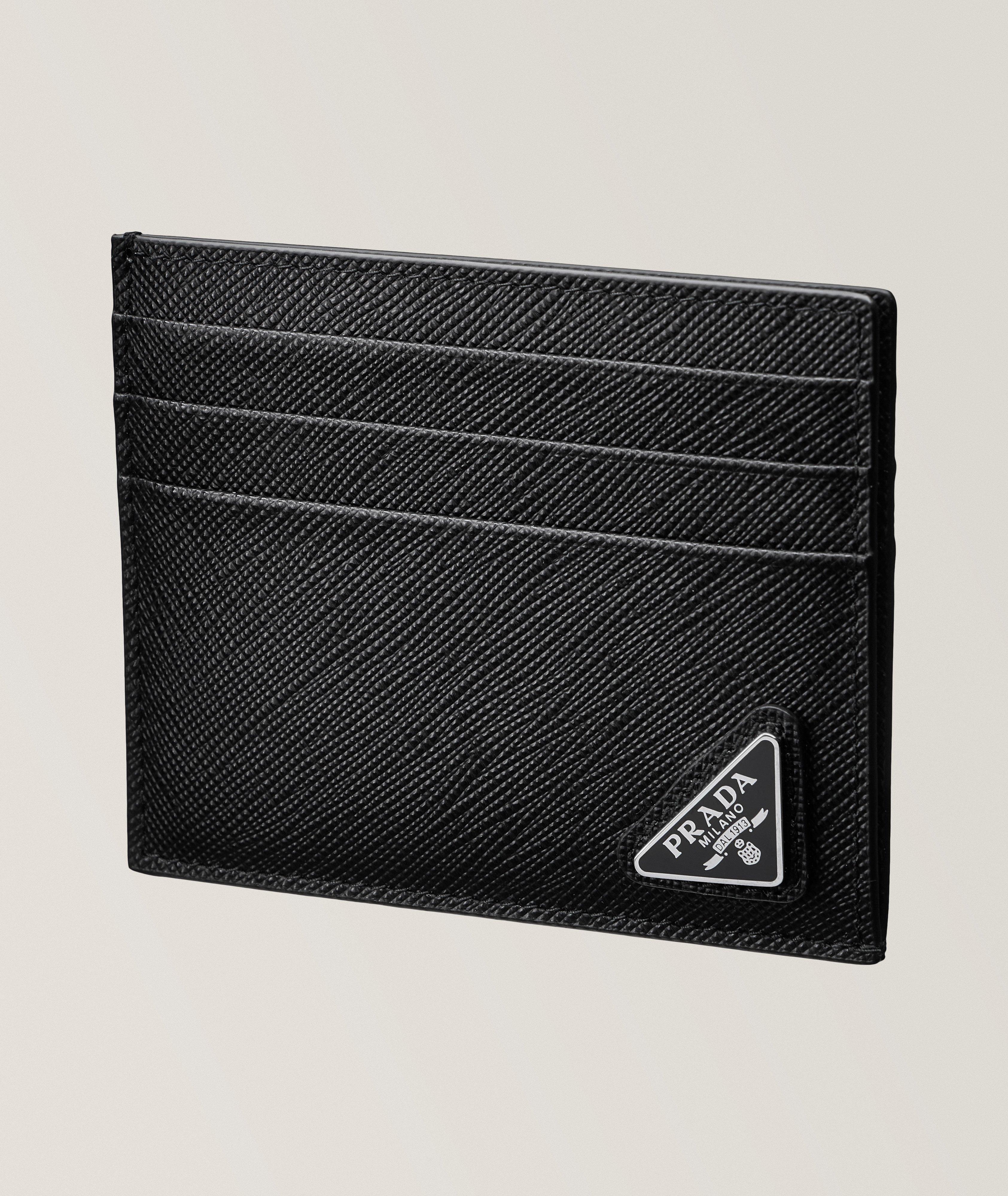 Textured Saffiano Leather Cardholder image 0
