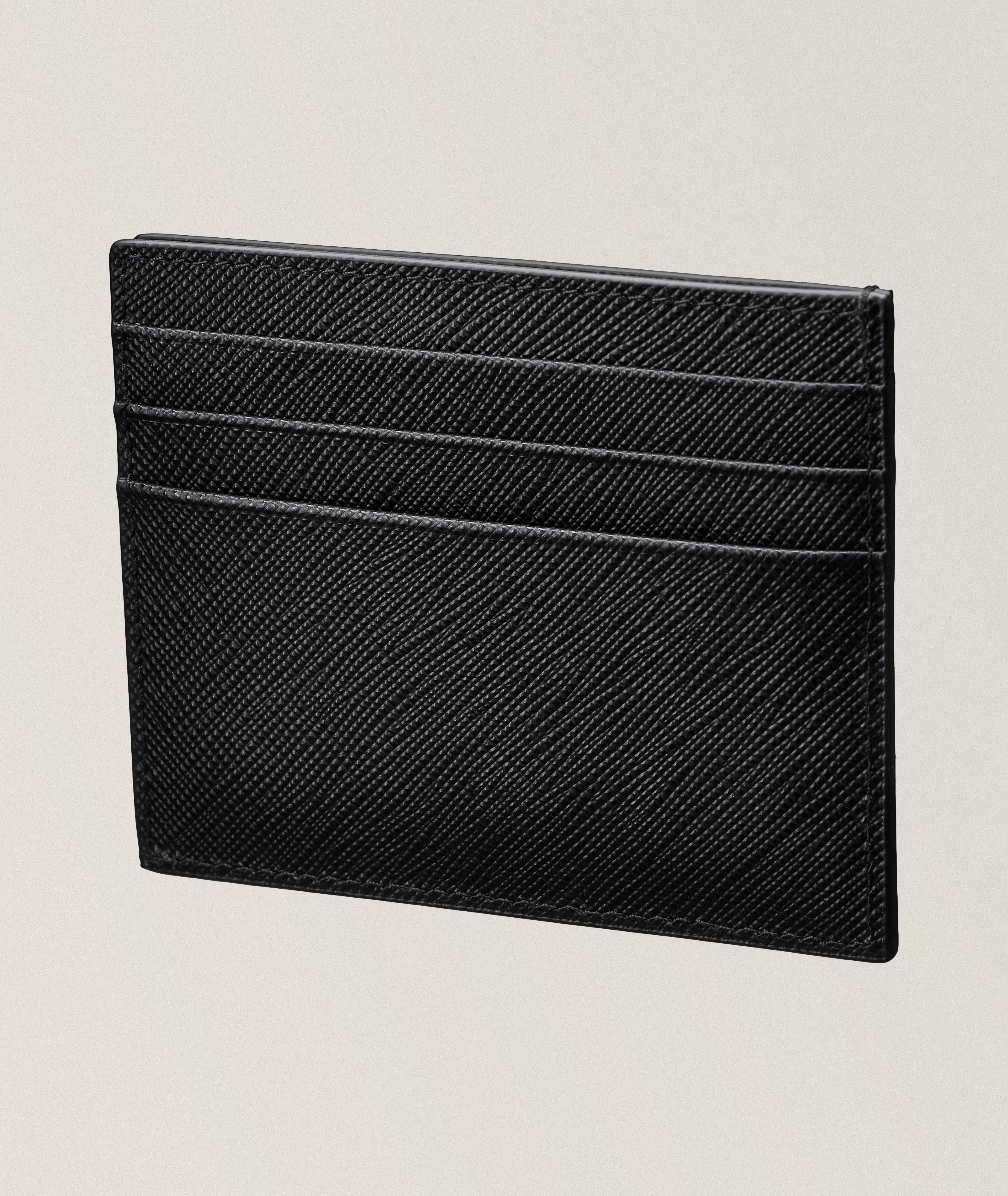 Textured Saffiano Leather Cardholder image 1