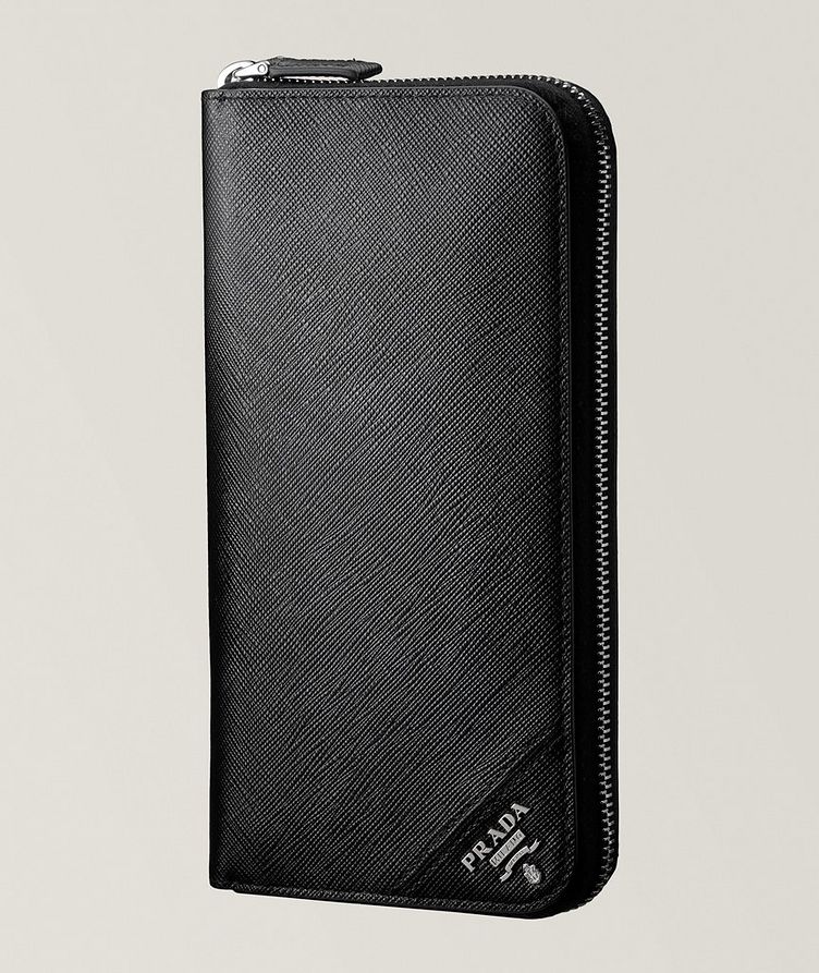 Saffiano Leather Large Zipper Wallet image 0