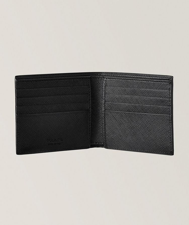 Letter Logo Saffiano Leather Bifold Wallet image 1