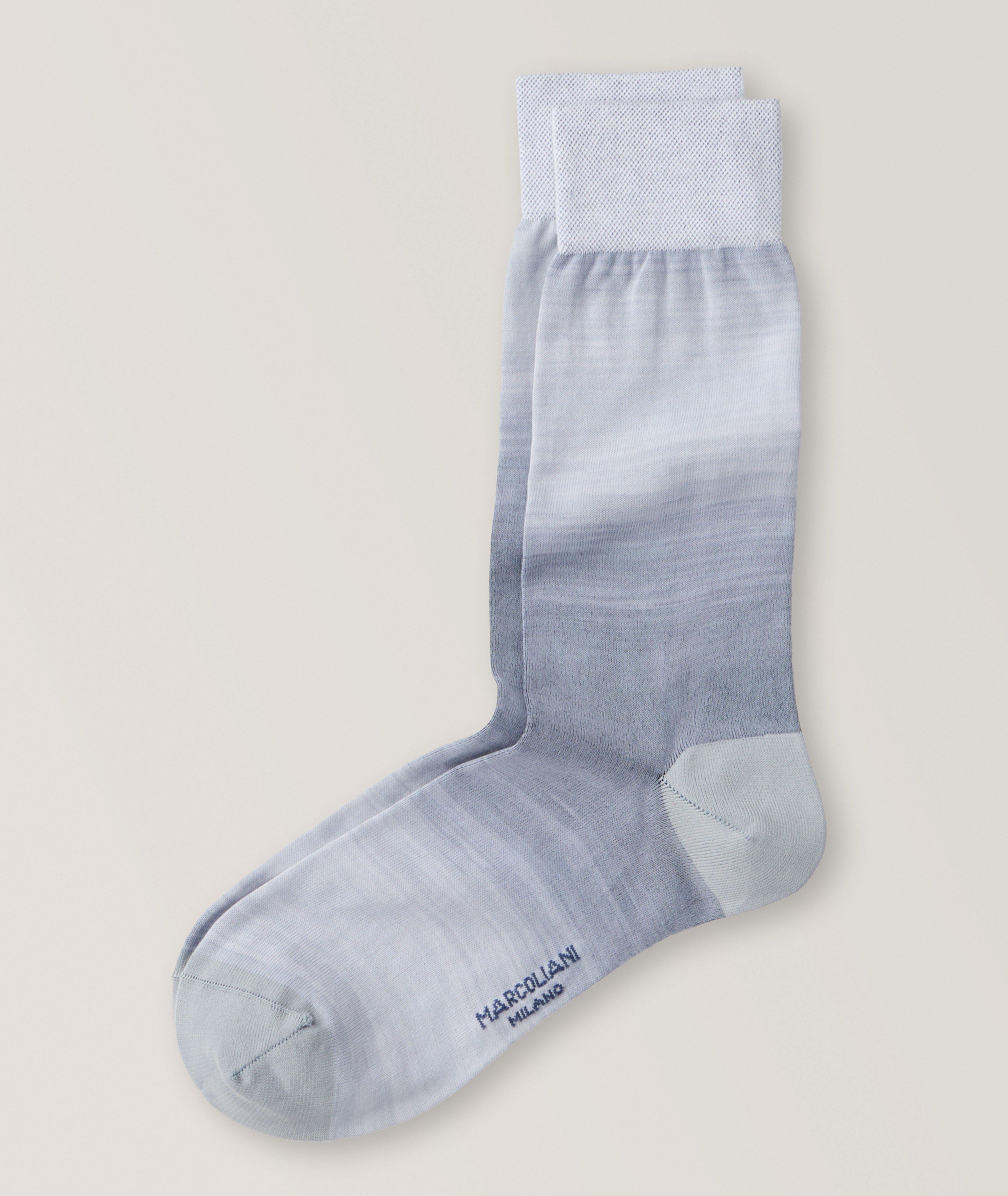 Aquarelle Collection Shaded Ombre Pima Cotton-Nylon Socks image 0
