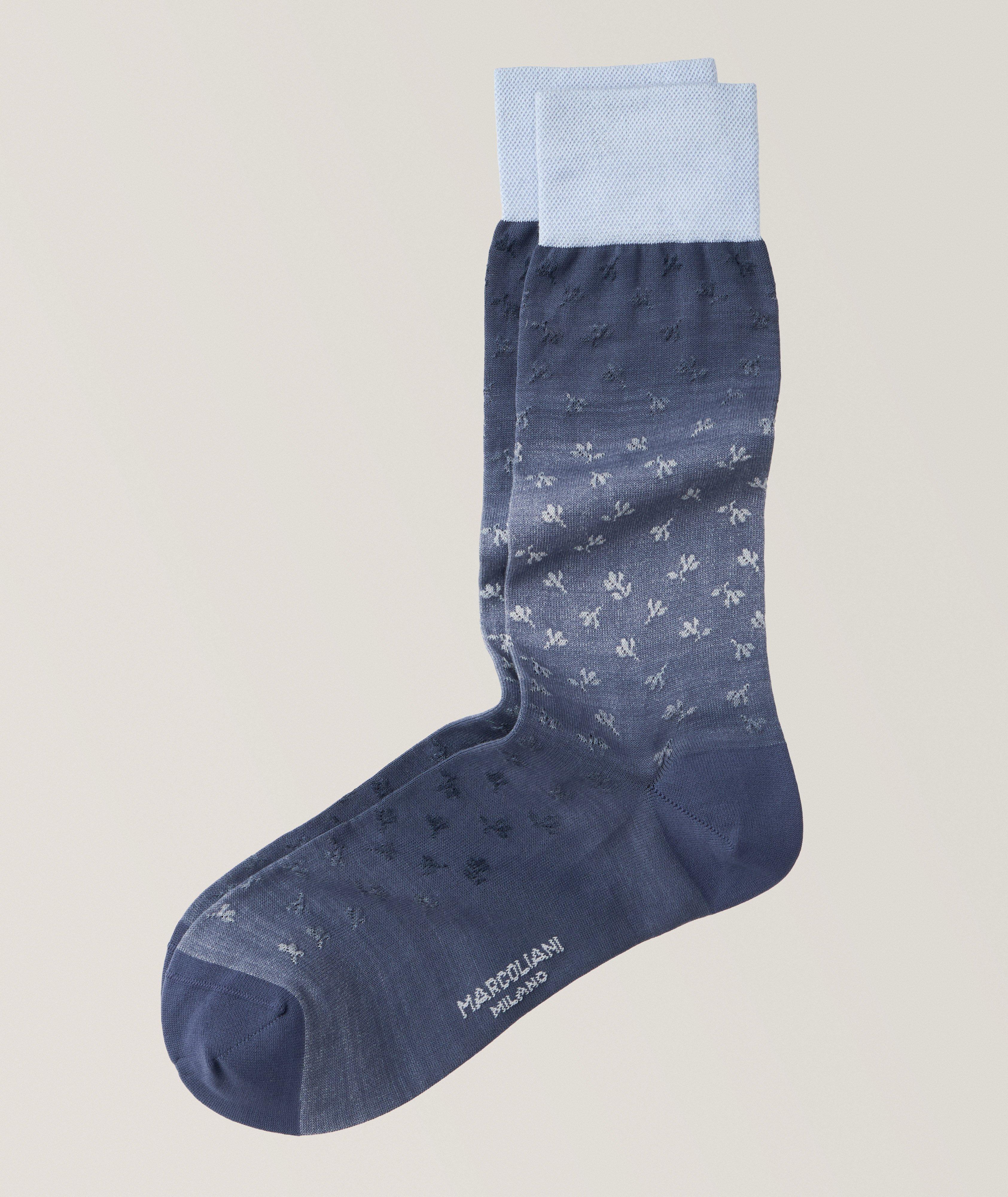 Chaussettes en coton pima et en nylon, collection Aquarelle image 0