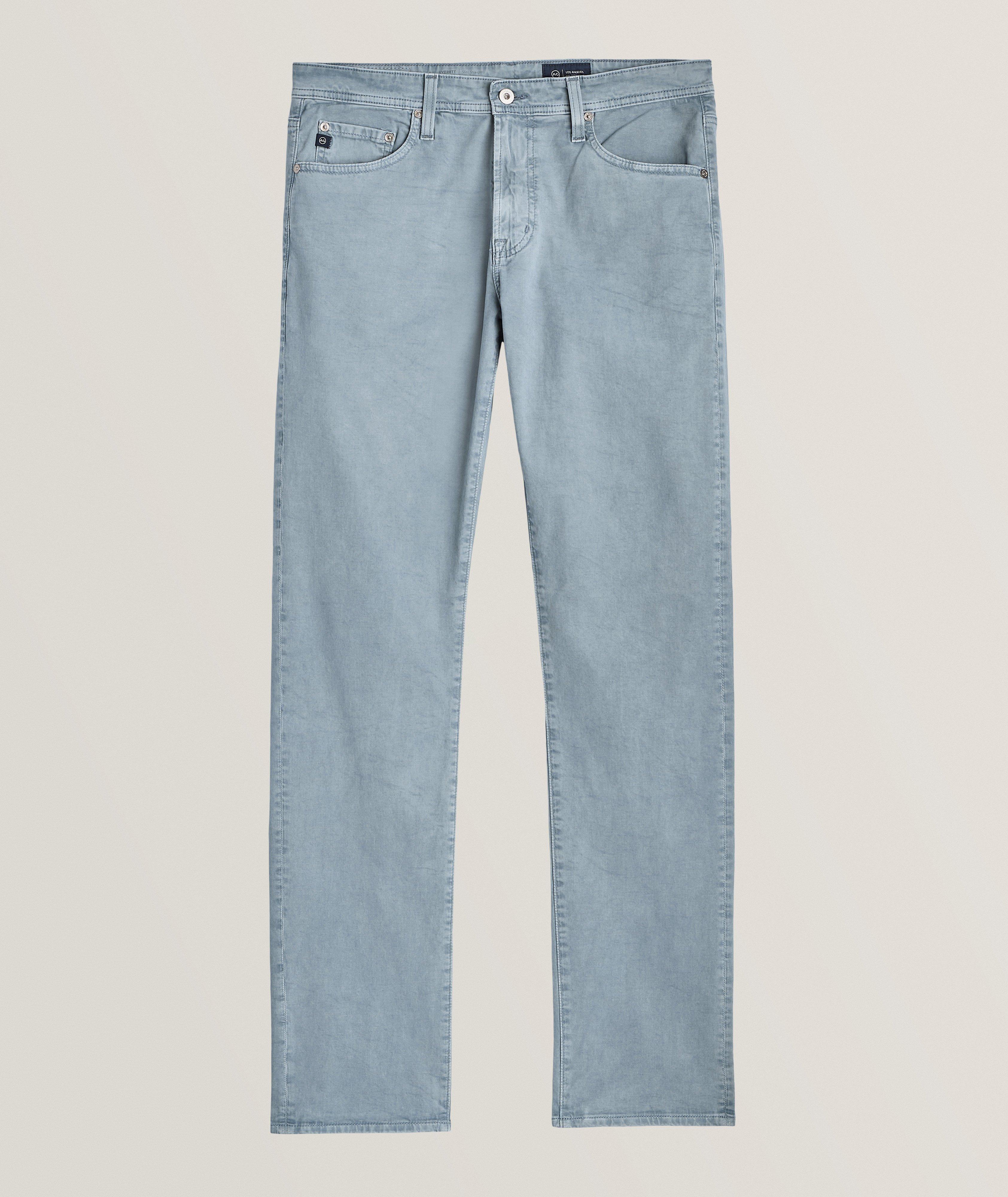Pantalon Tellis en coton extensible de coupe moderne amincie image 0