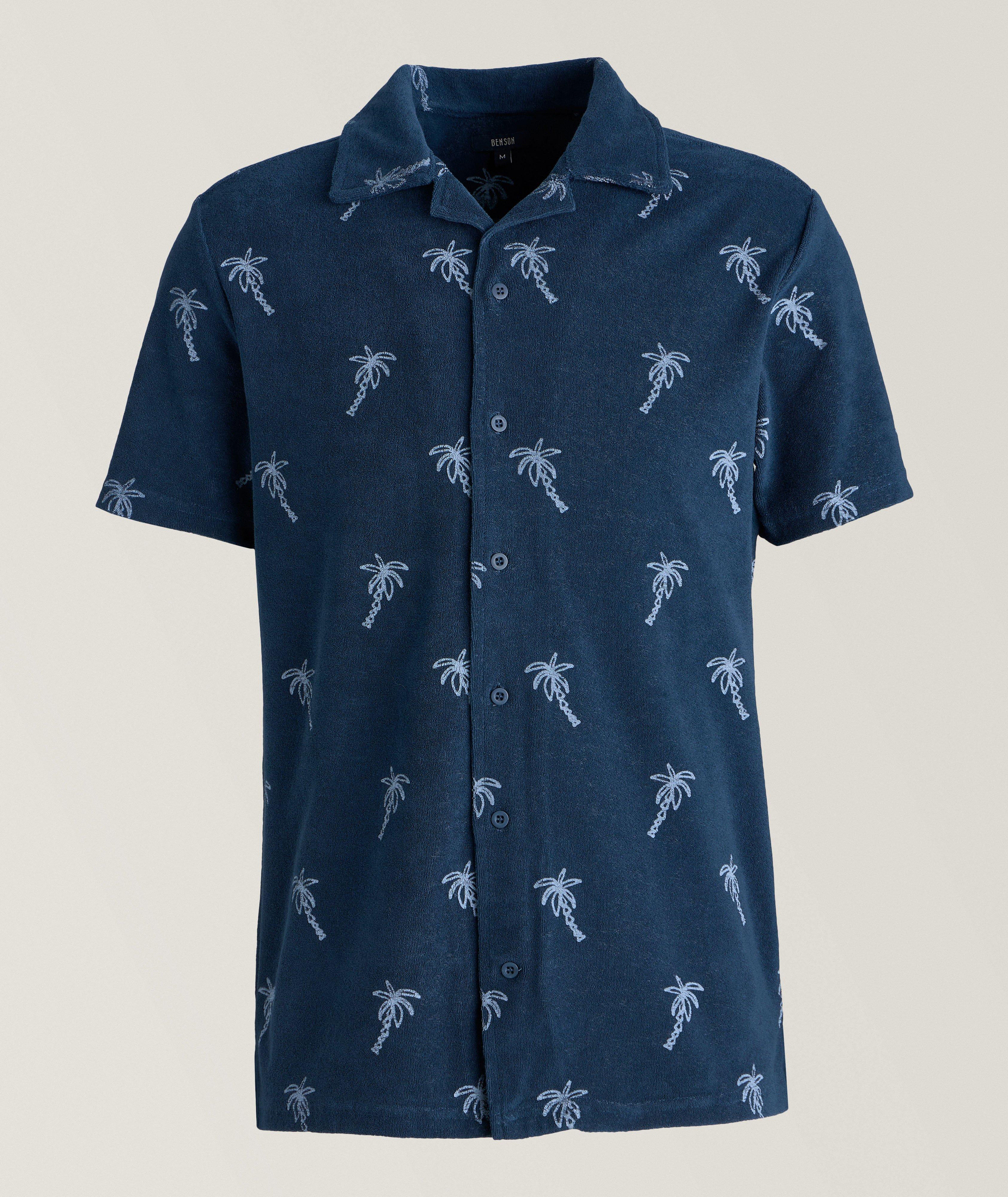 Anton Palm Tree Cotton-Blend Camp Shirt image 0