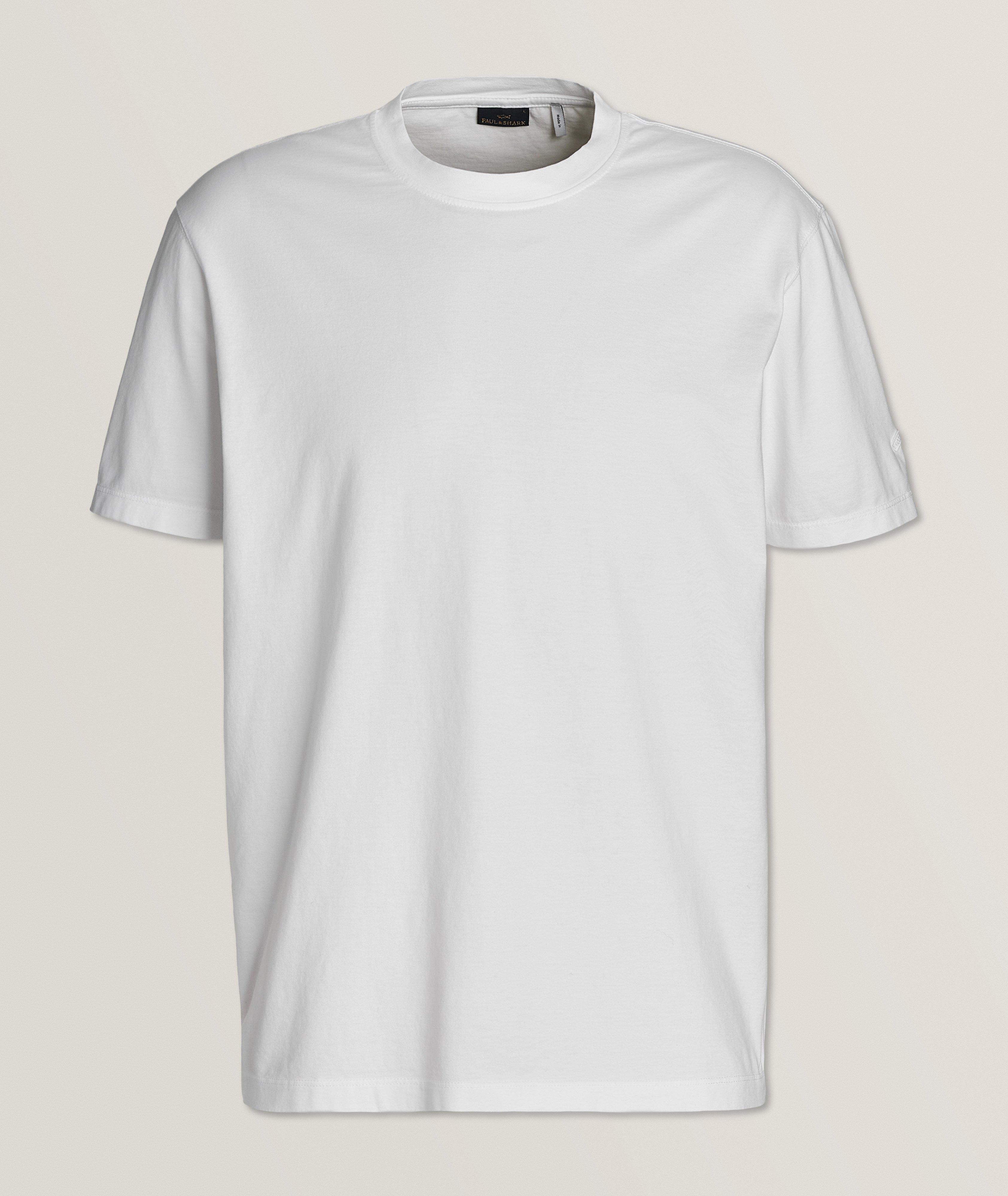 T-shirt en coton teint en pièce image 0