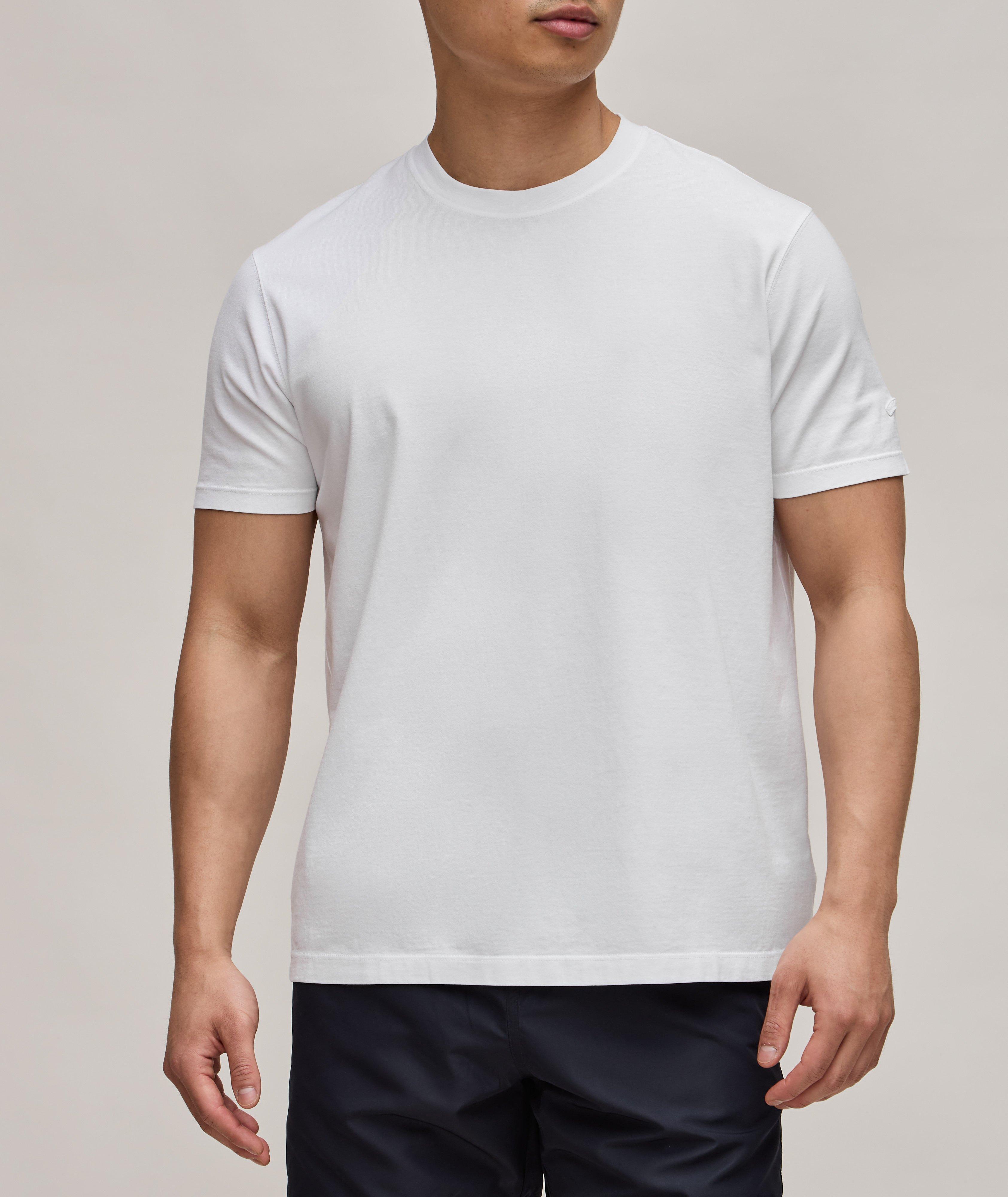 T-shirt en coton teint en pièce image 1