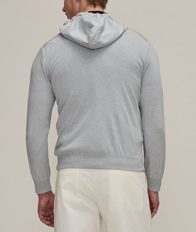 Cotton Suede Hooded Sweater  image 2