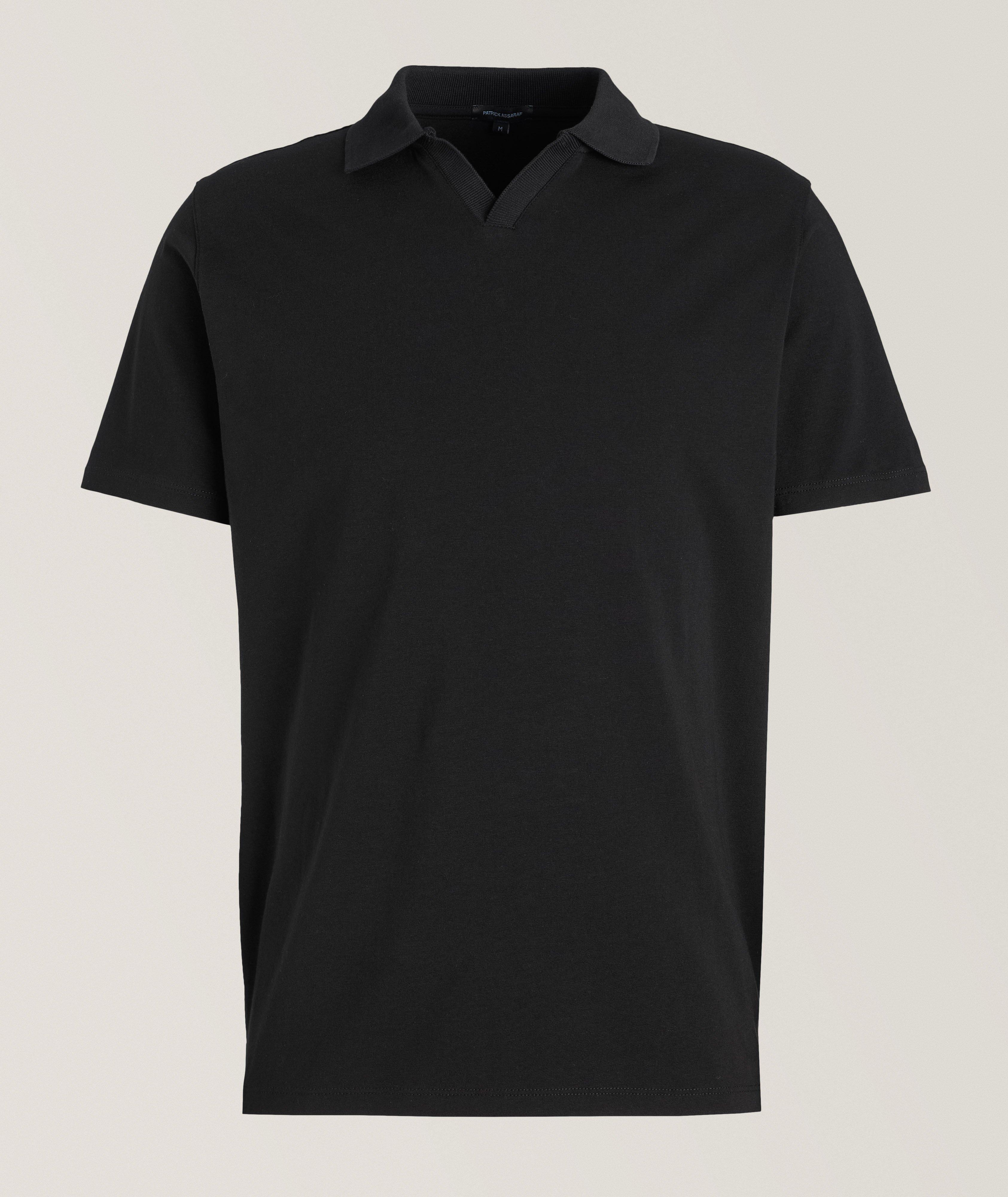 Pima Stretch-Cotton Cuban Collar Polo image 0