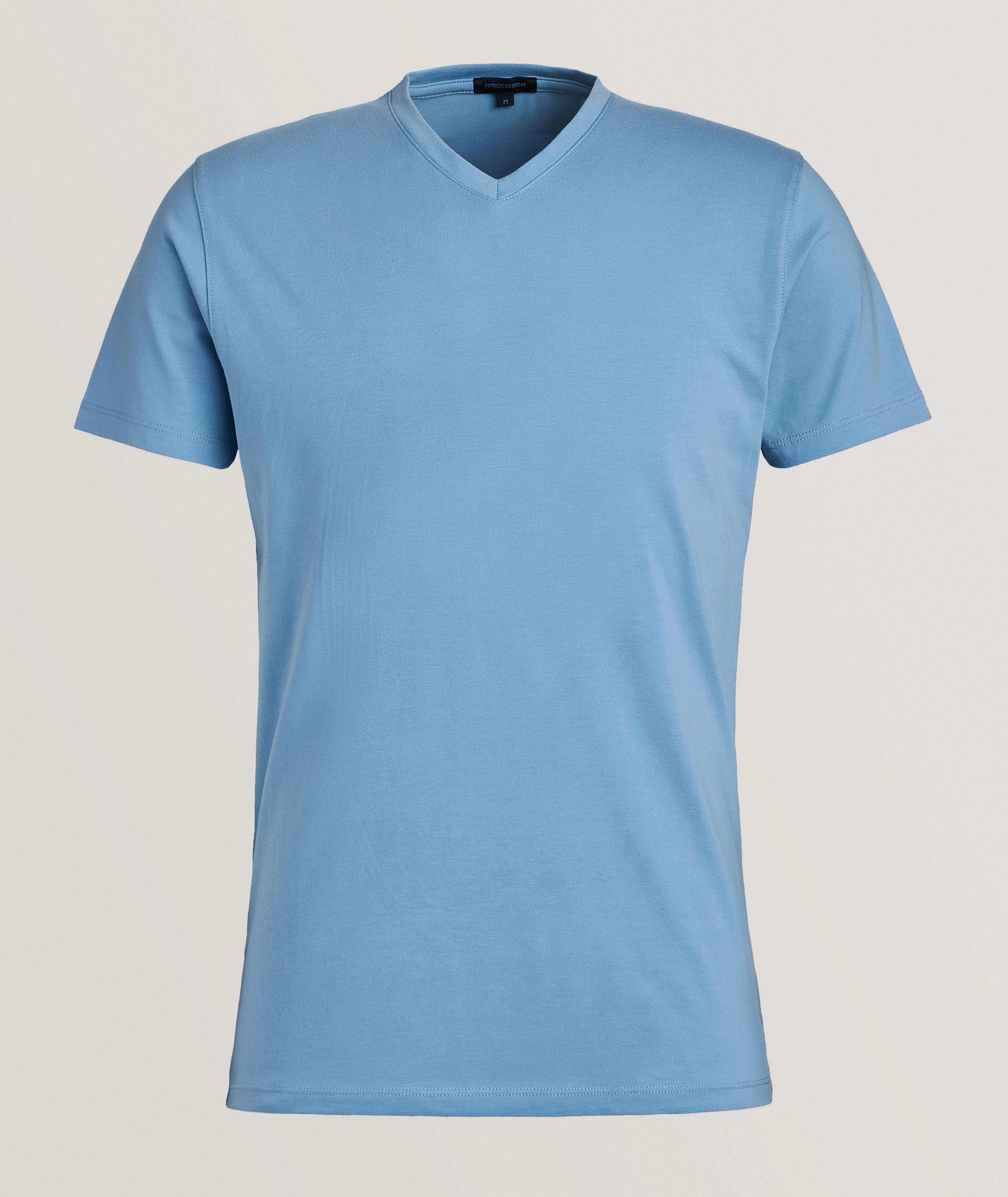 Pima Cotton-Stretch V-Neck T-Shirt image 0