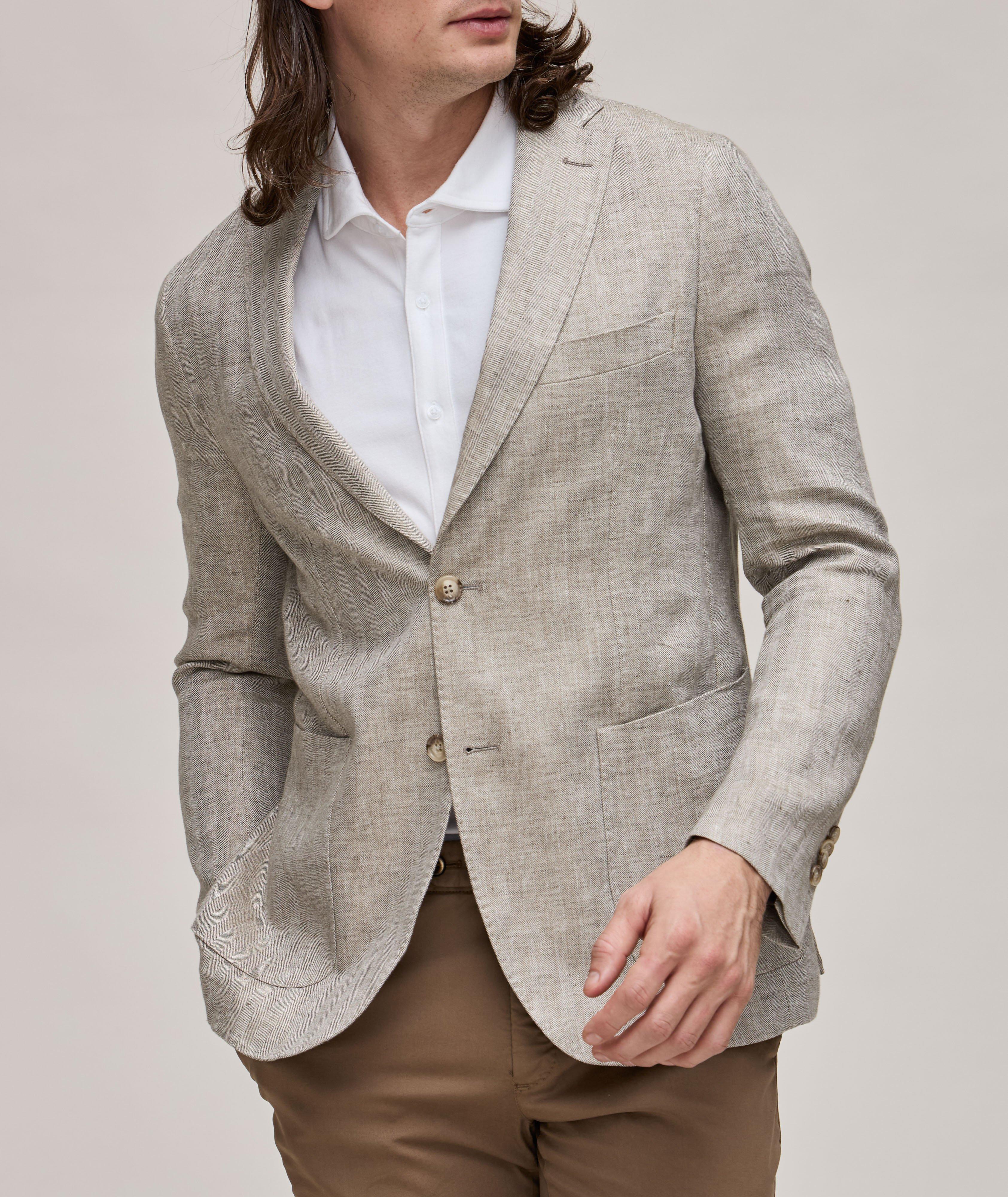 Herringbone Linen Sport Jacket image 1