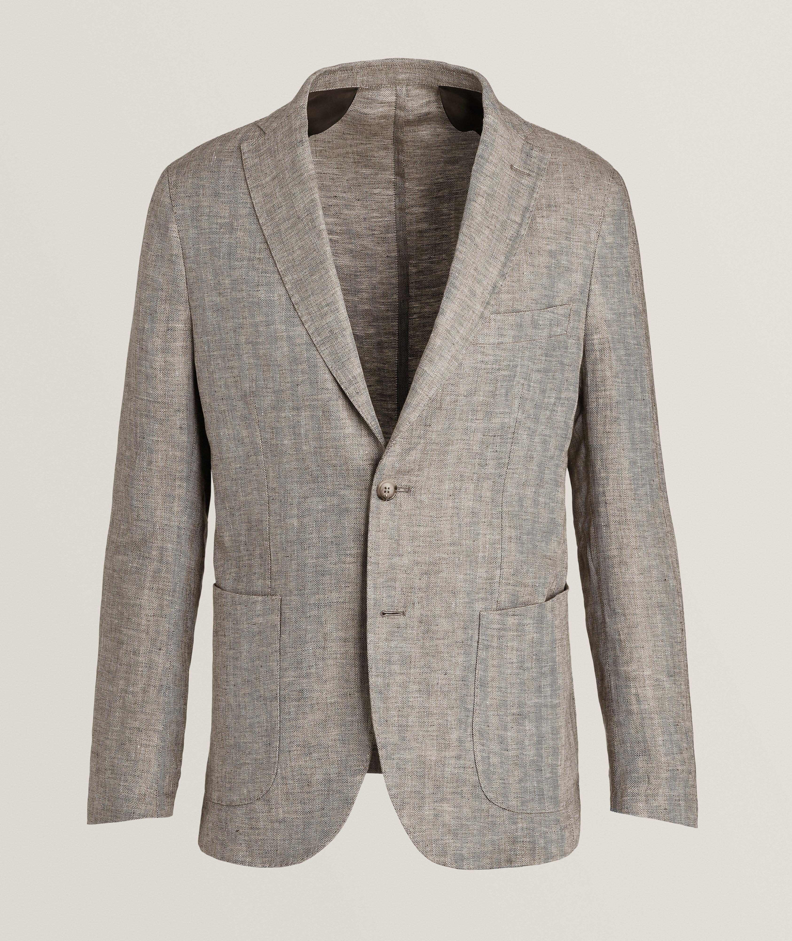 Herringbone Linen Sport Jacket image 0