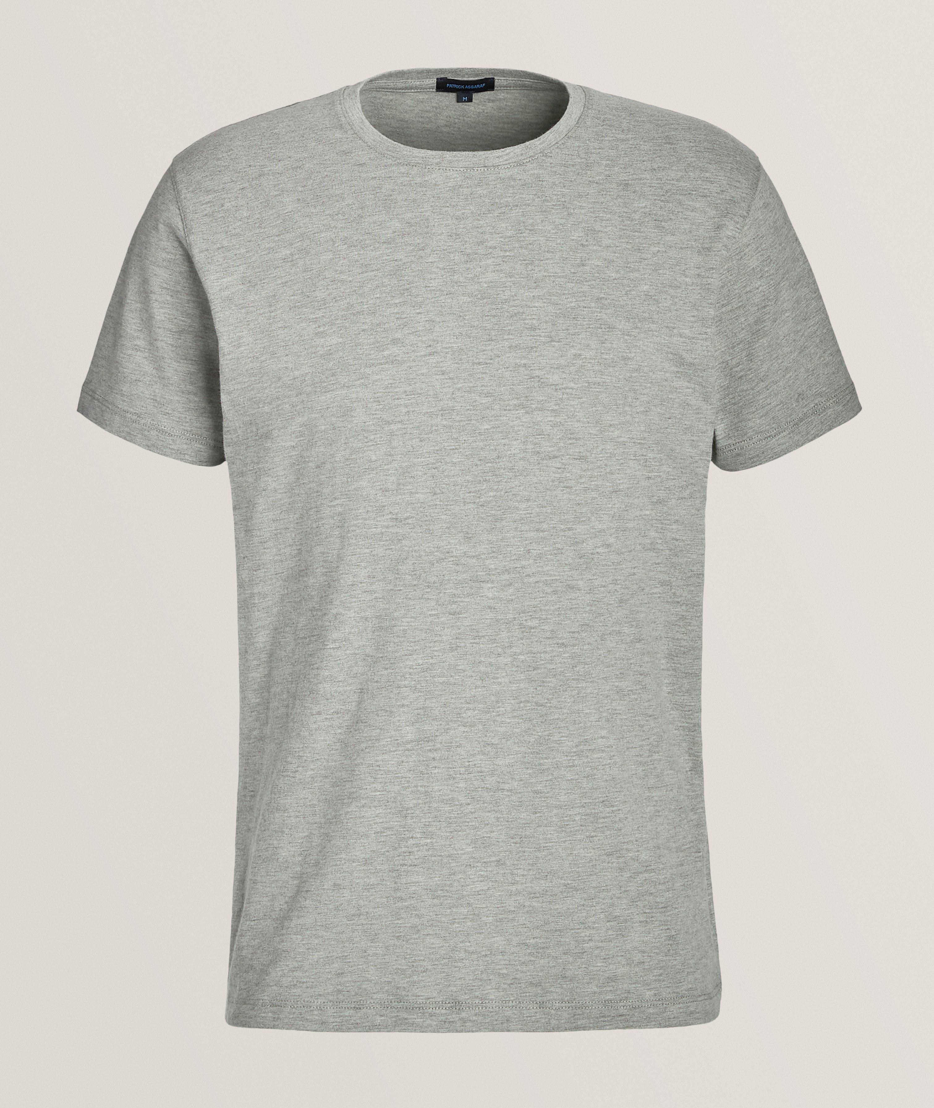 Overdye Heathered Pima Cotton-Blend T-Shirt image 0