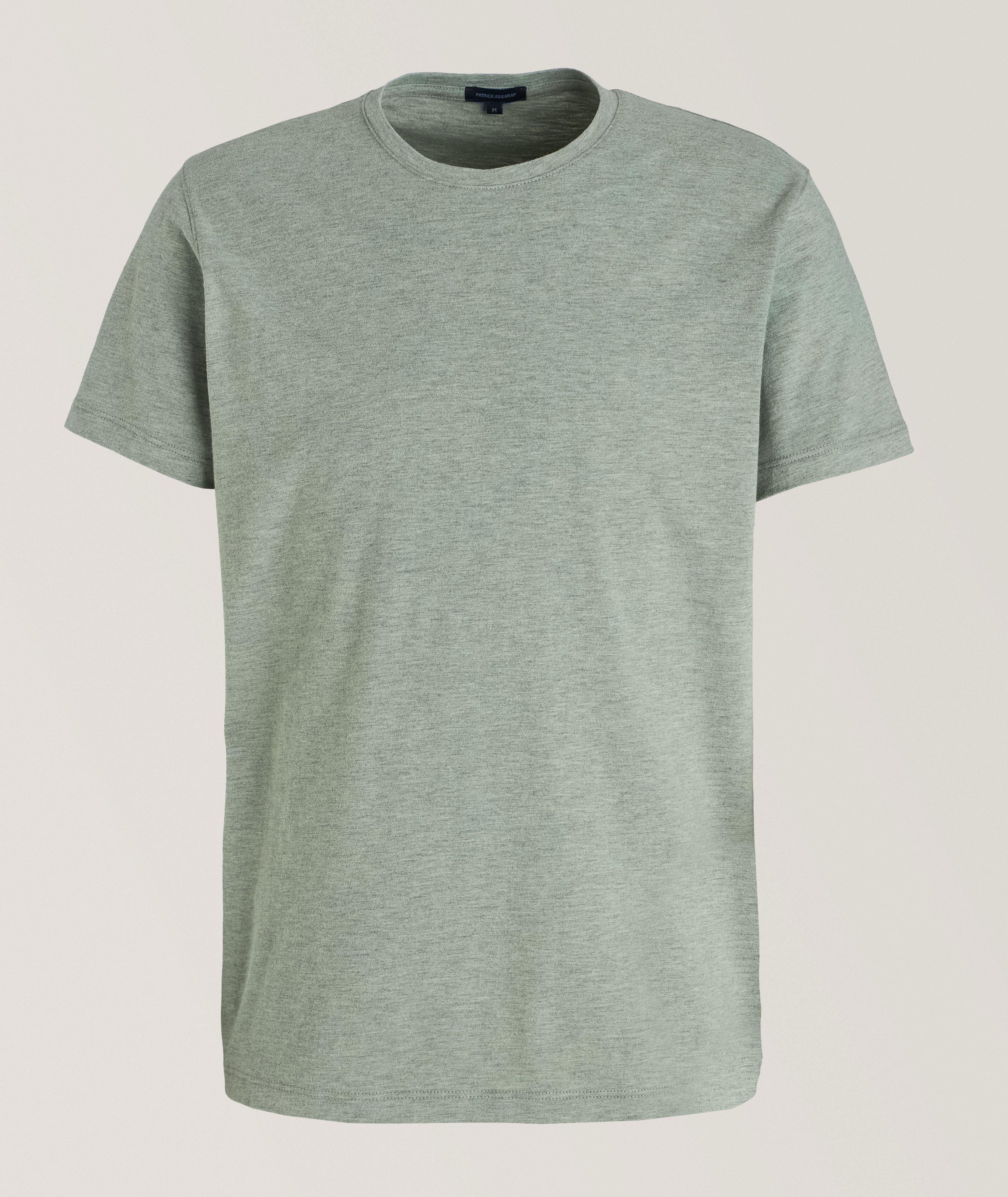 Overdye Heathered Pima Cotton-Blend T-Shirt image 0