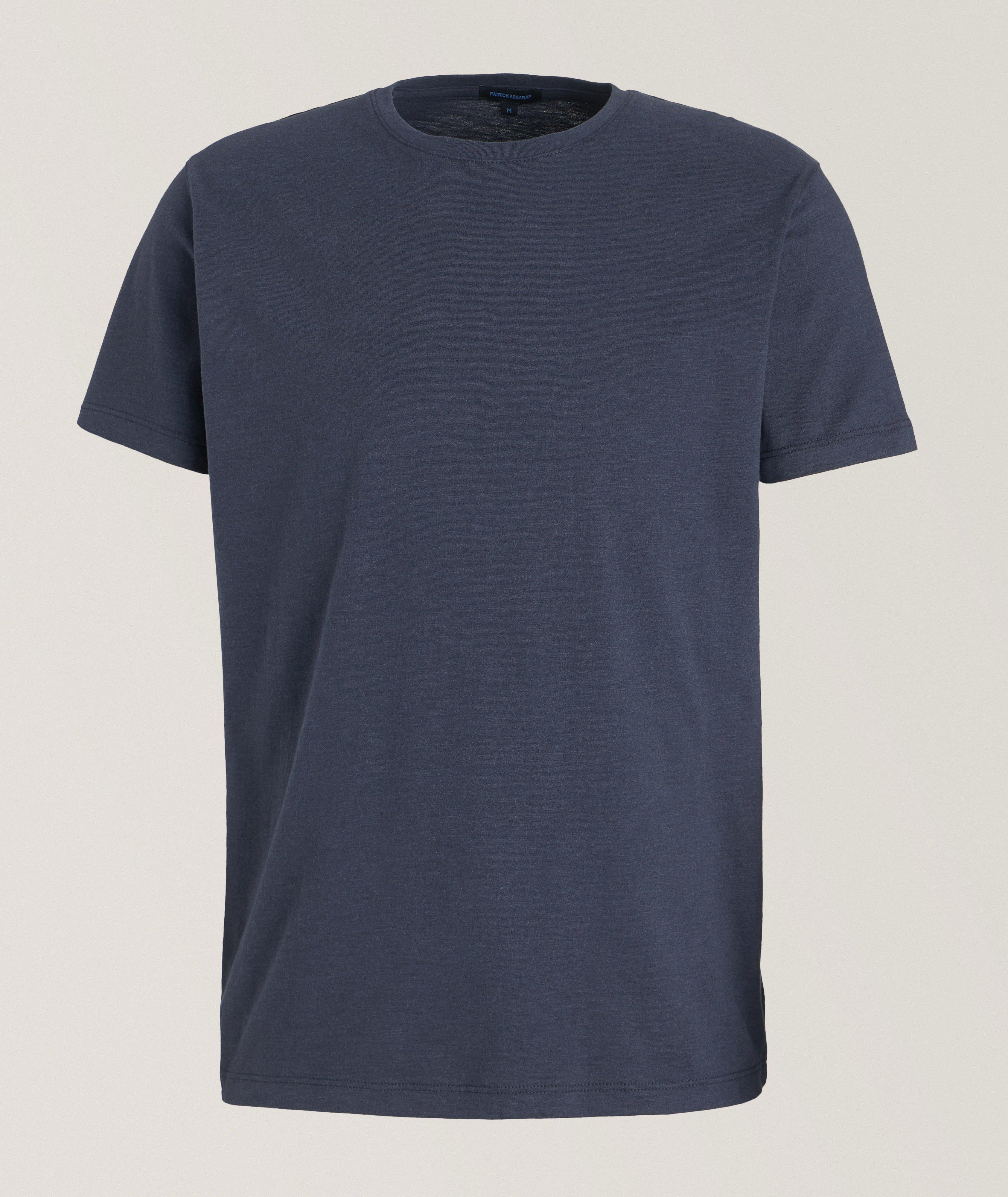 Overdye Heathered Pima Cotton-Blend T-Shirt image 0