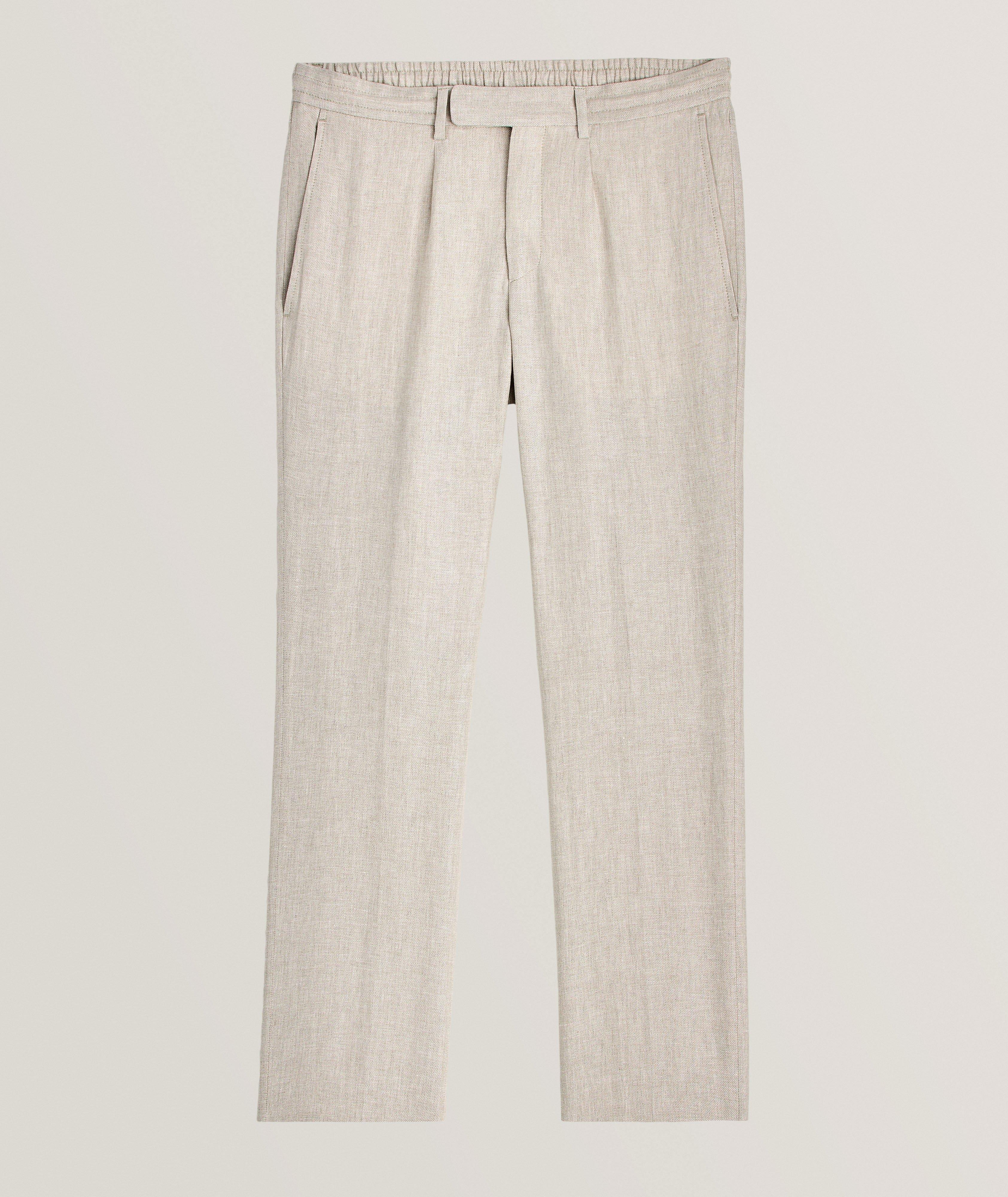 Drawstring Linen Pants image 0