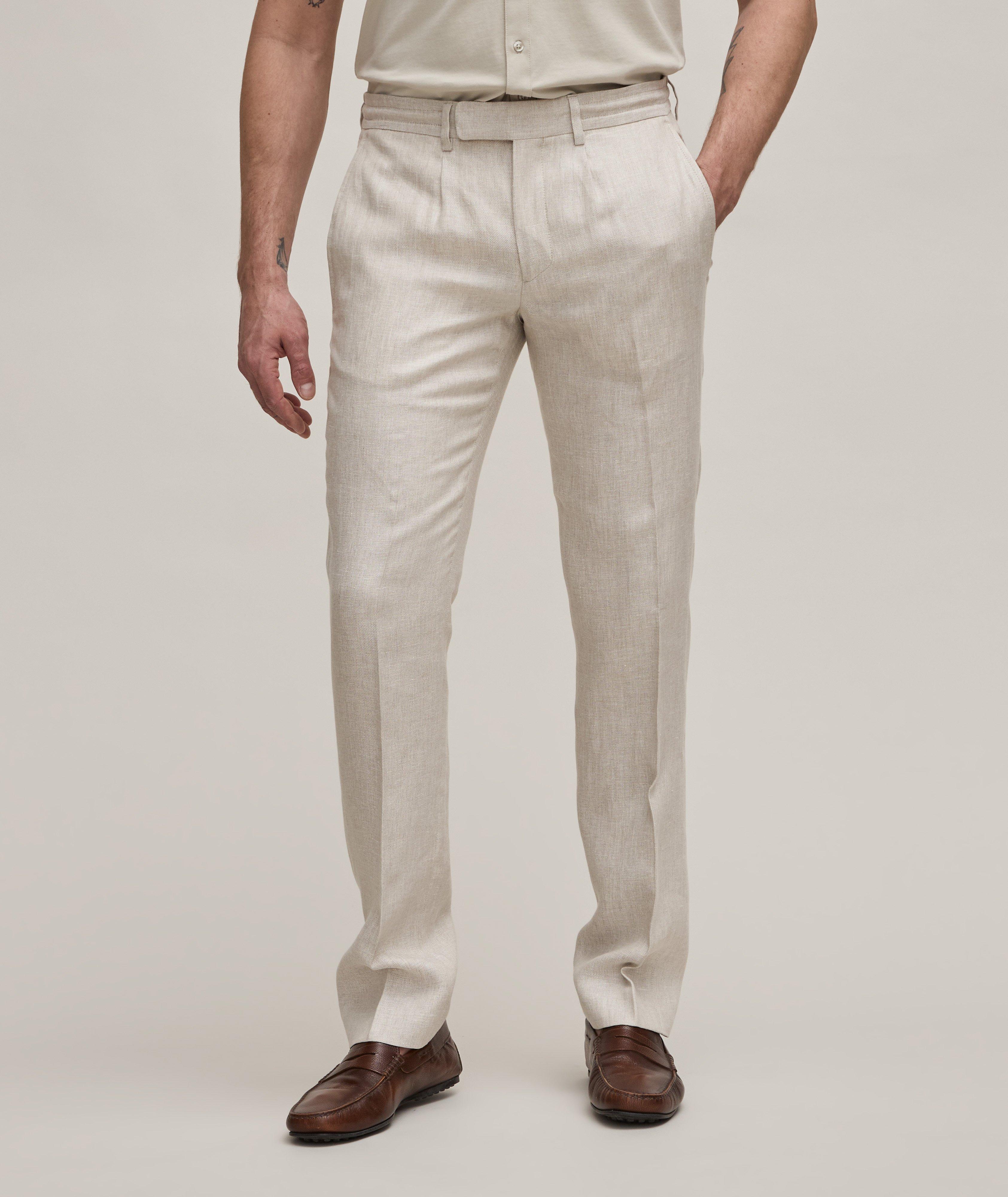 Drawstring Linen Pants image 1