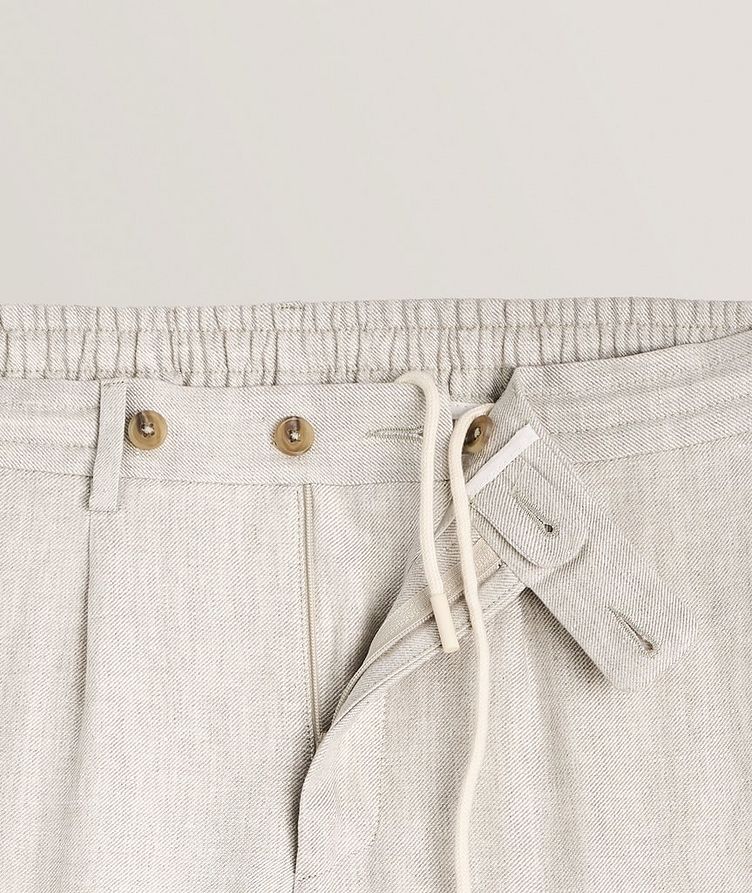 Drawstring Linen Pants image 3