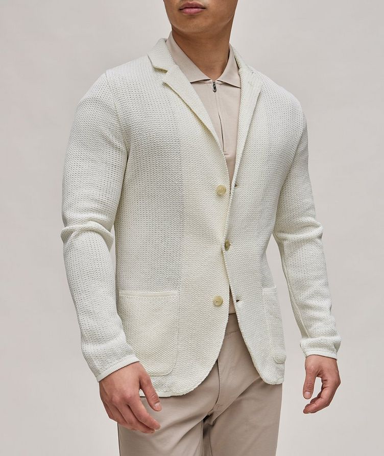Cotton Knitted Sport Jacket image 1
