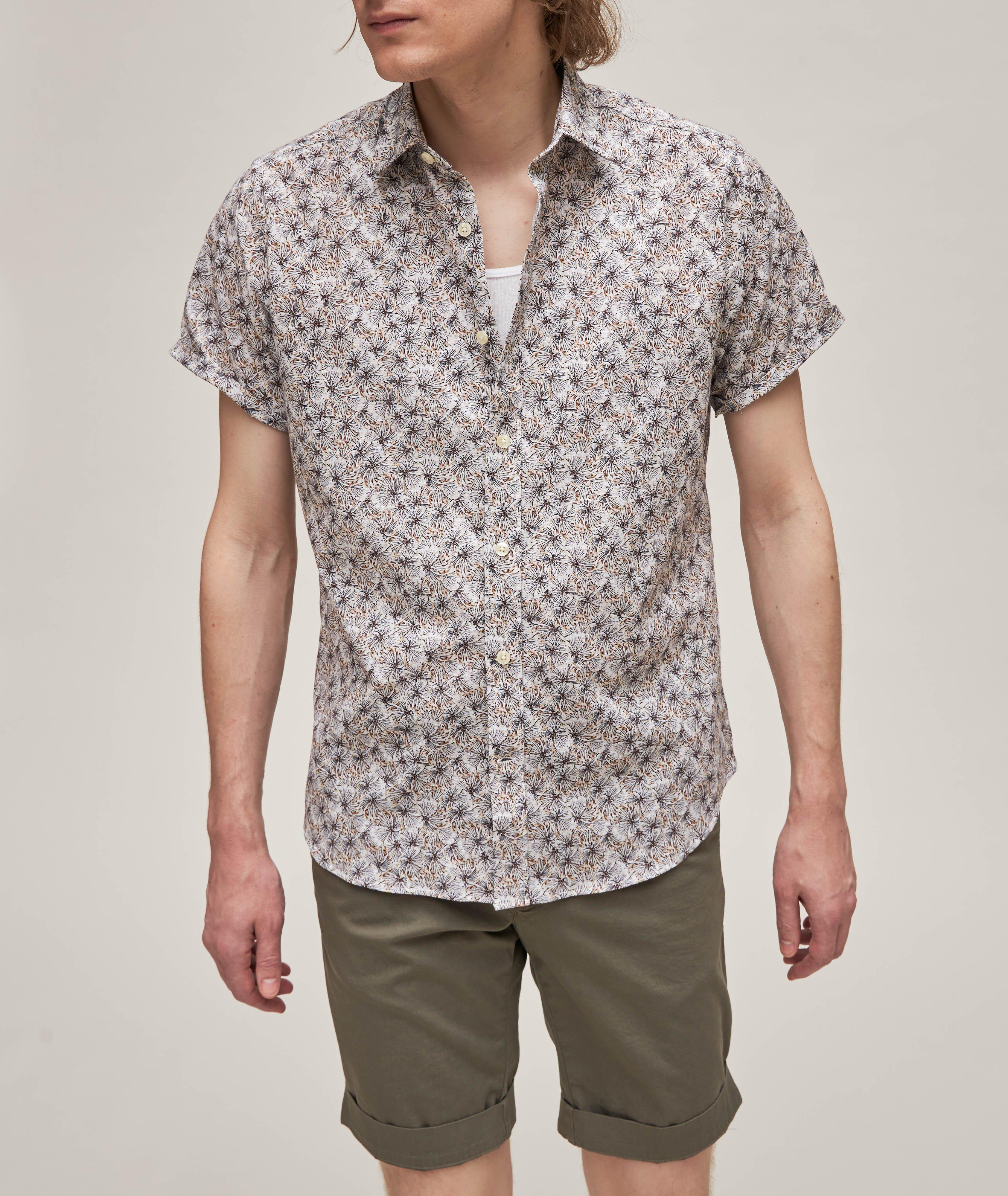 Feathered Pattern Cotton Sport Shirt  image 1