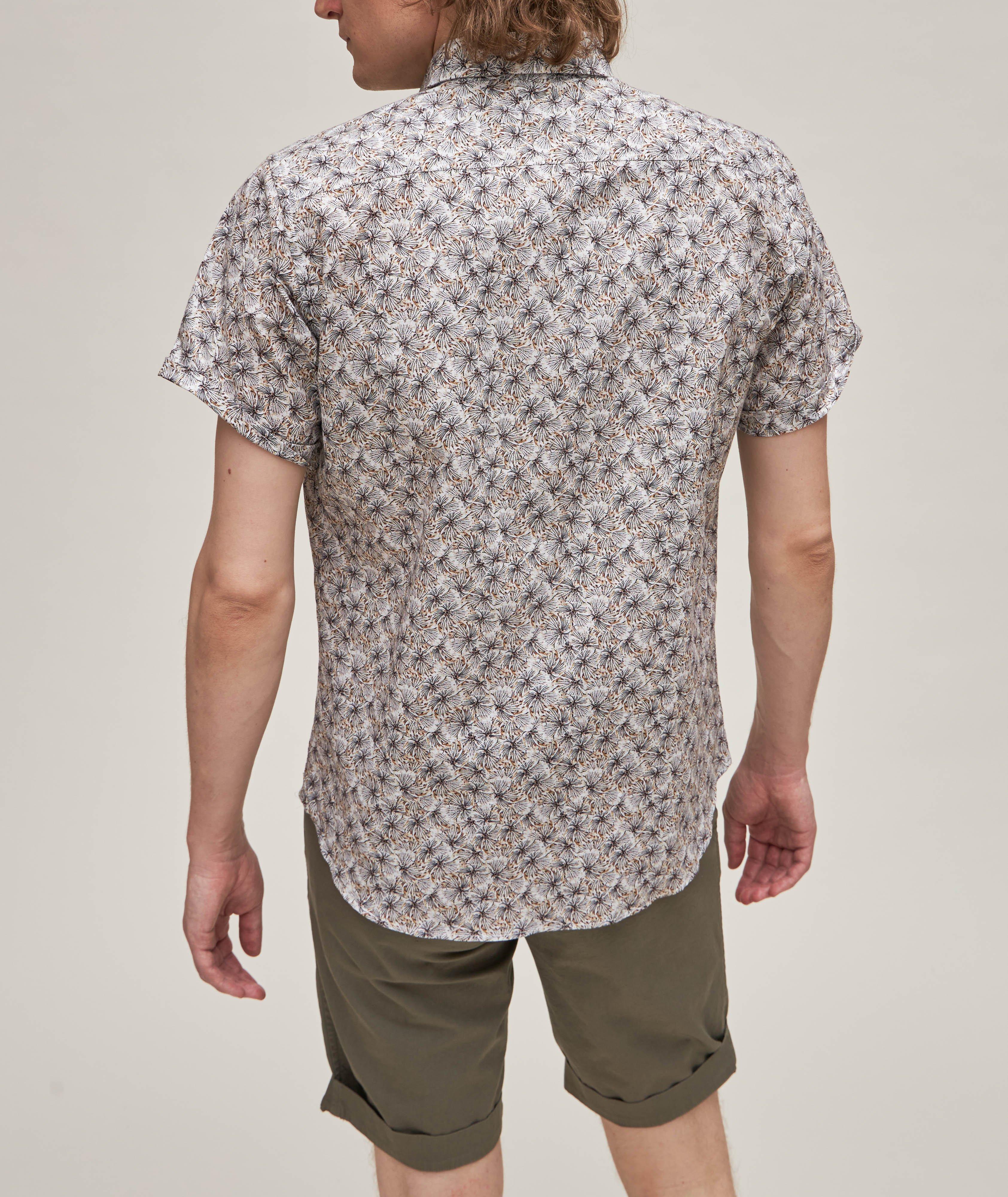 Feathered Pattern Cotton Sport Shirt  image 2
