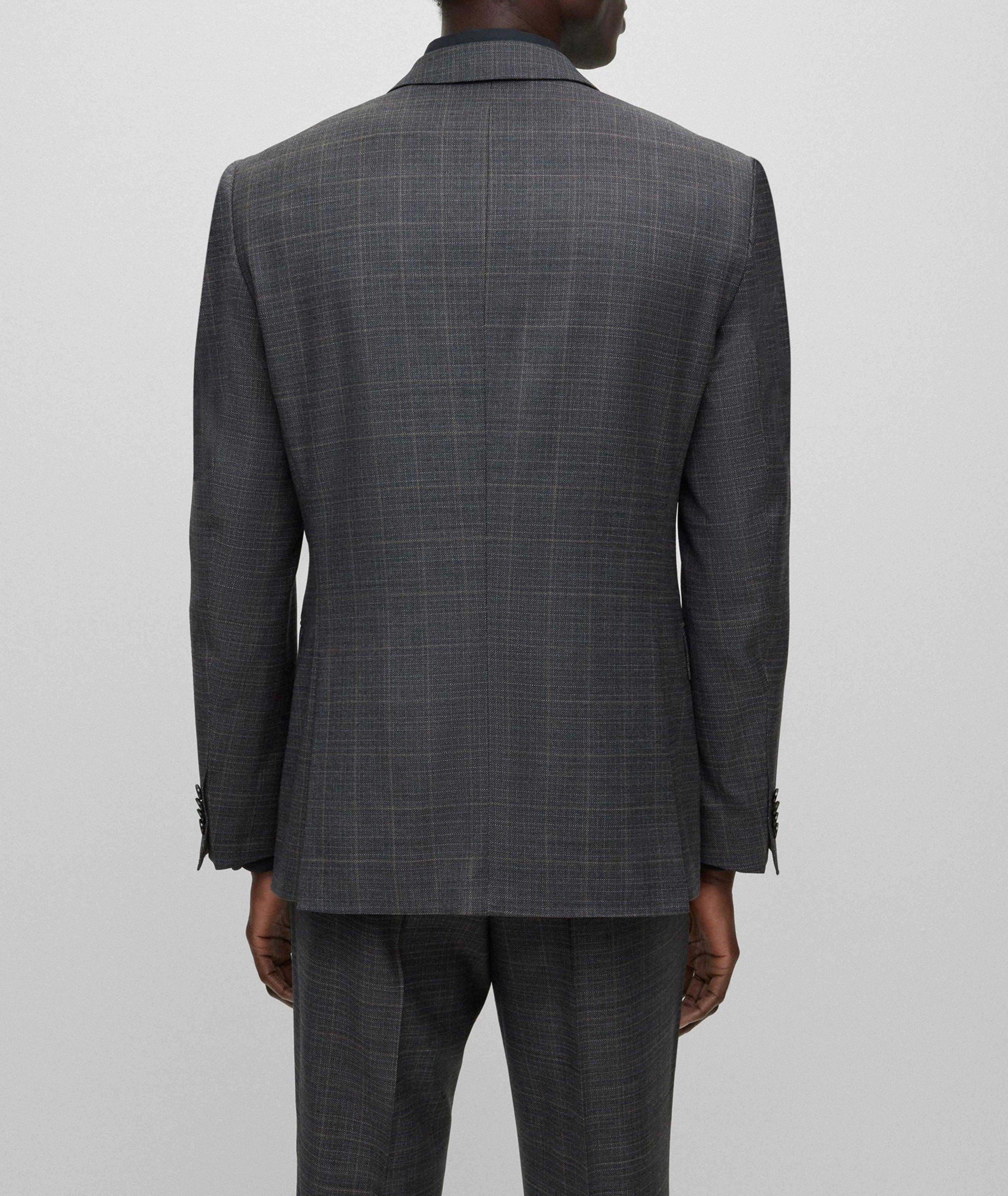Slim-Fit Checked Stretch-Wool Suit  image 2