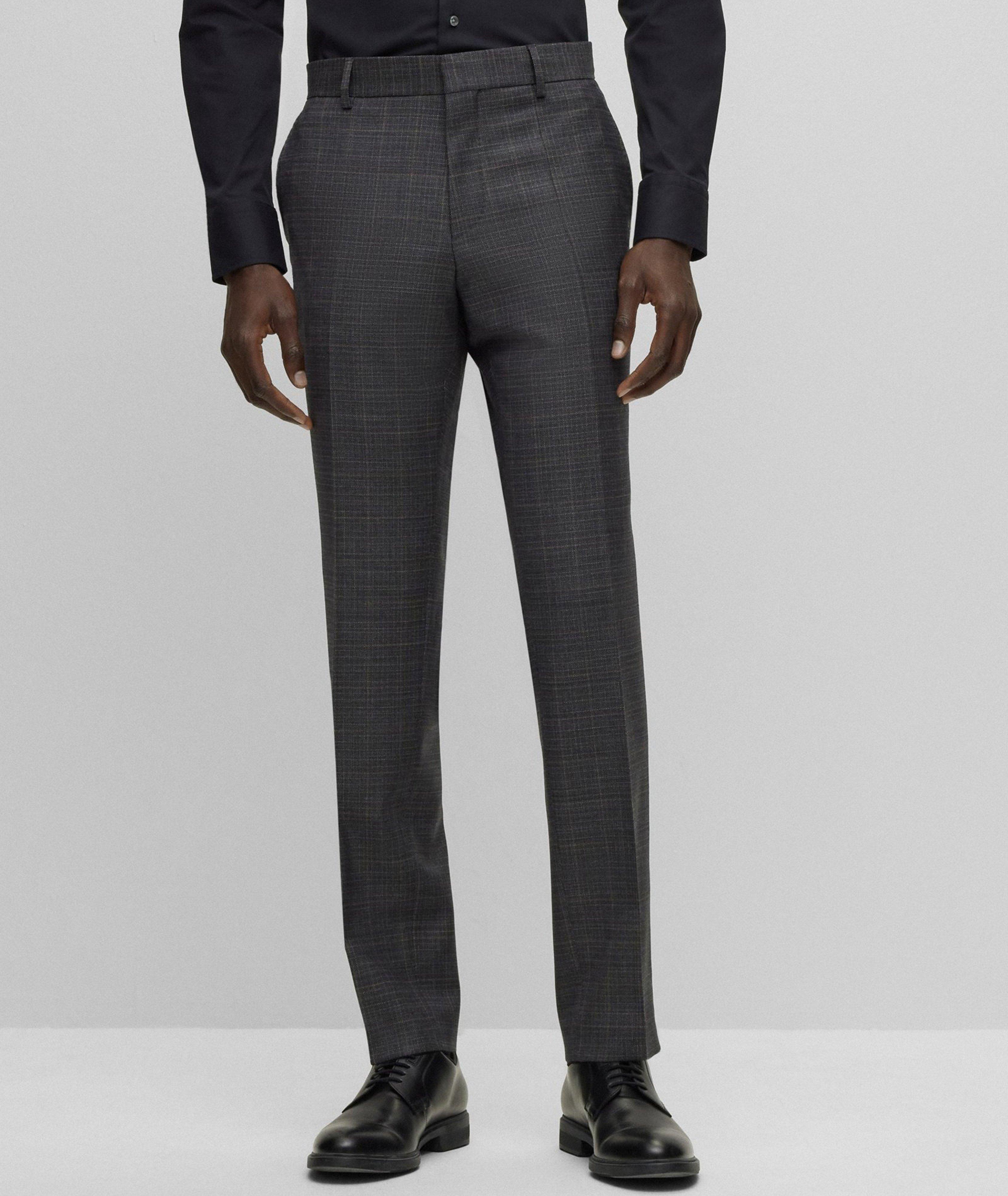 Slim-Fit Checked Stretch-Wool Suit  image 3