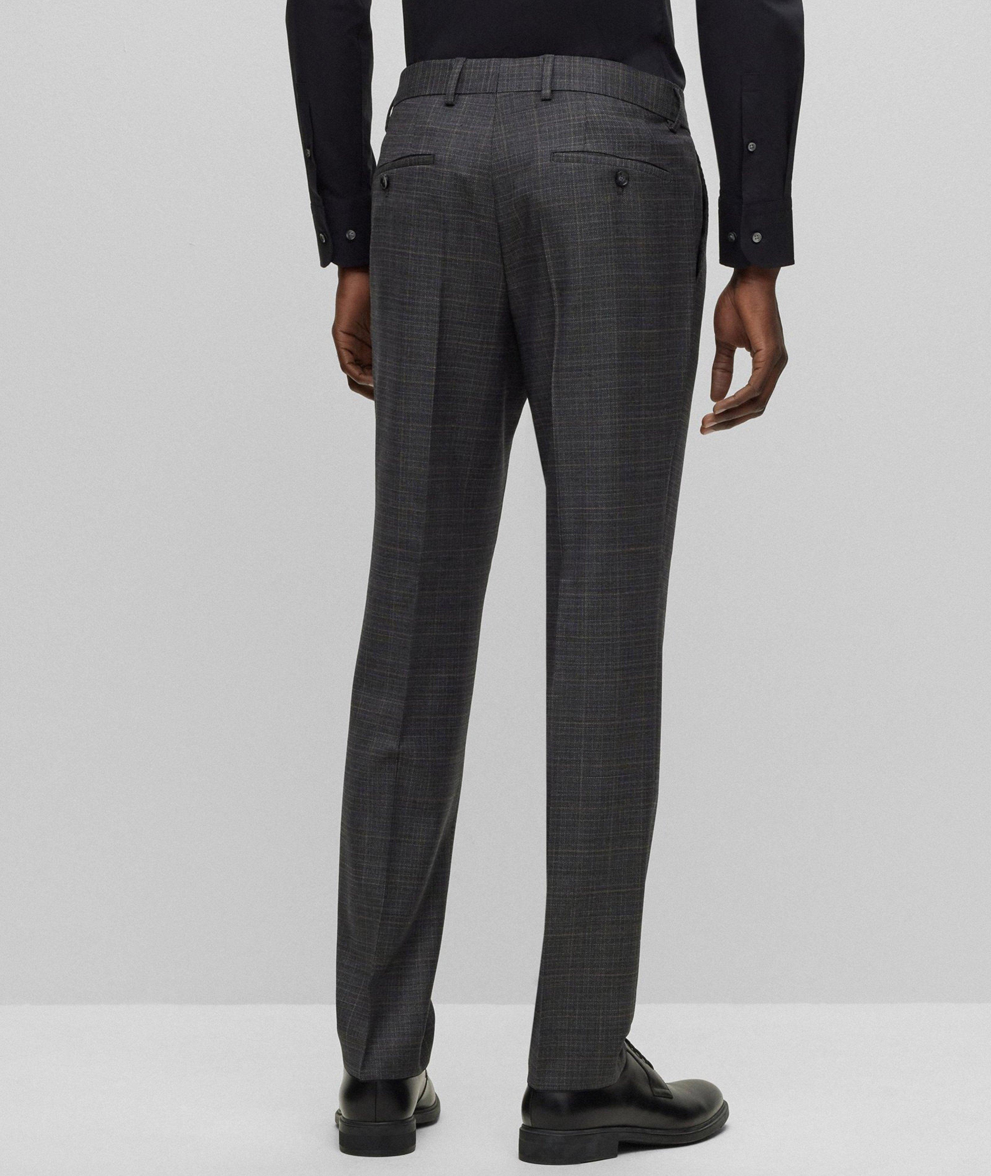 Slim-Fit Checked Stretch-Wool Suit  image 4