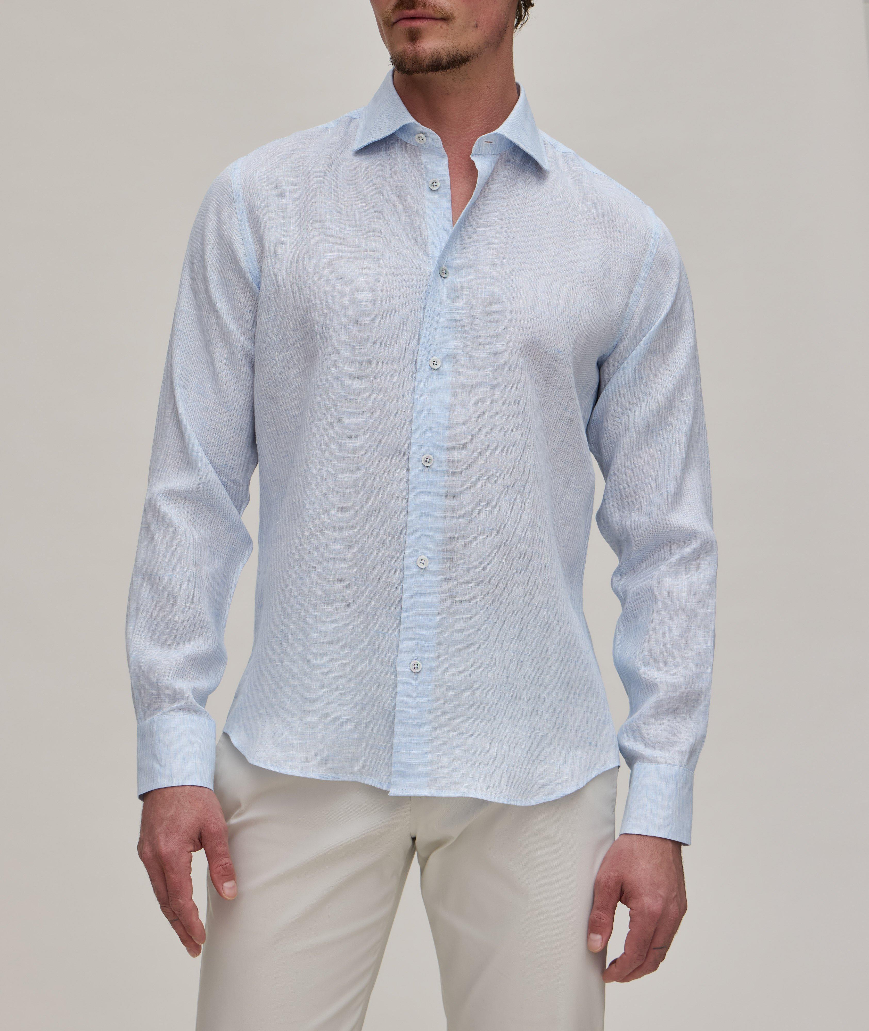 Textured Linen Sport Shirt image 1