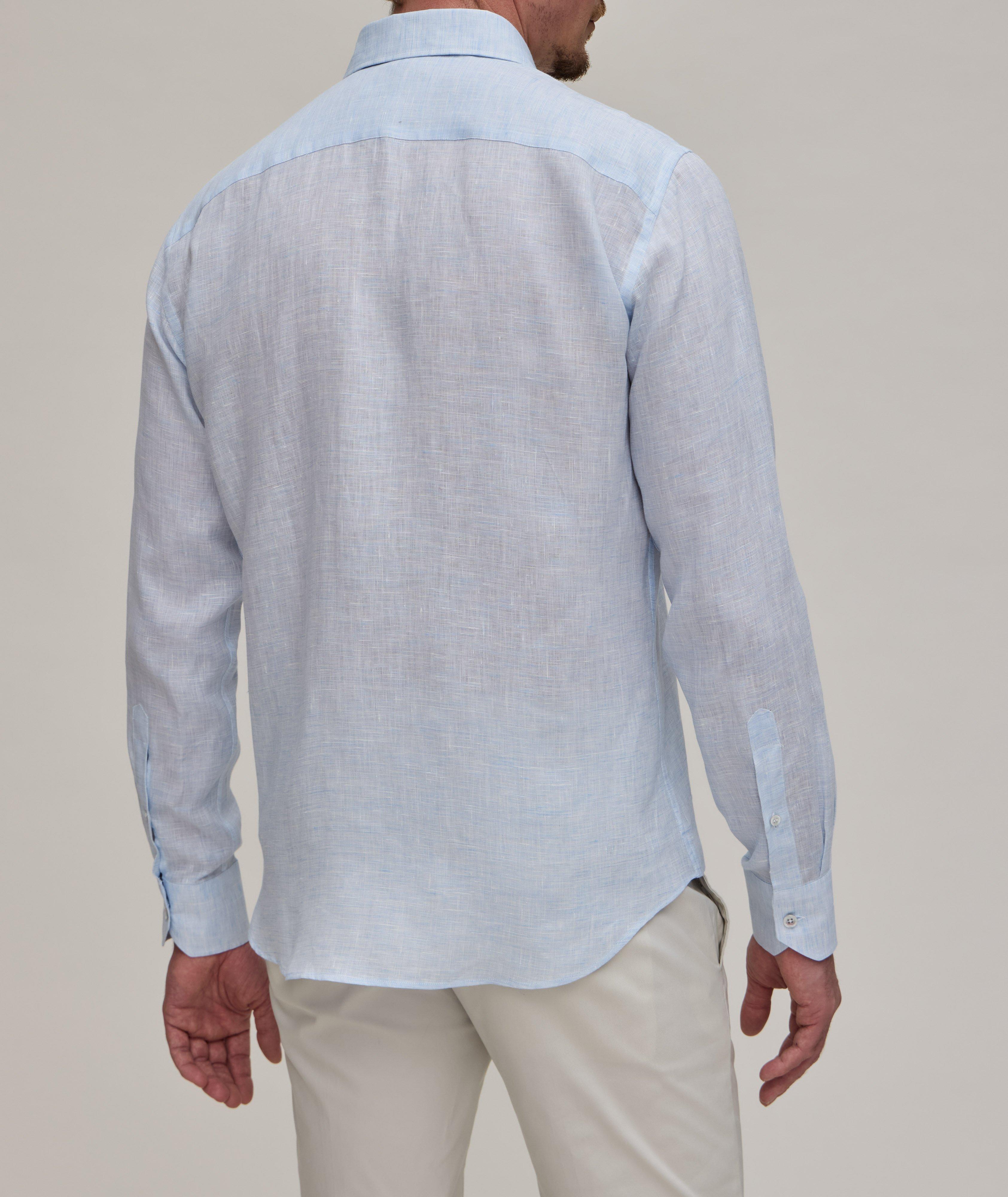 Textured Linen Sport Shirt image 2