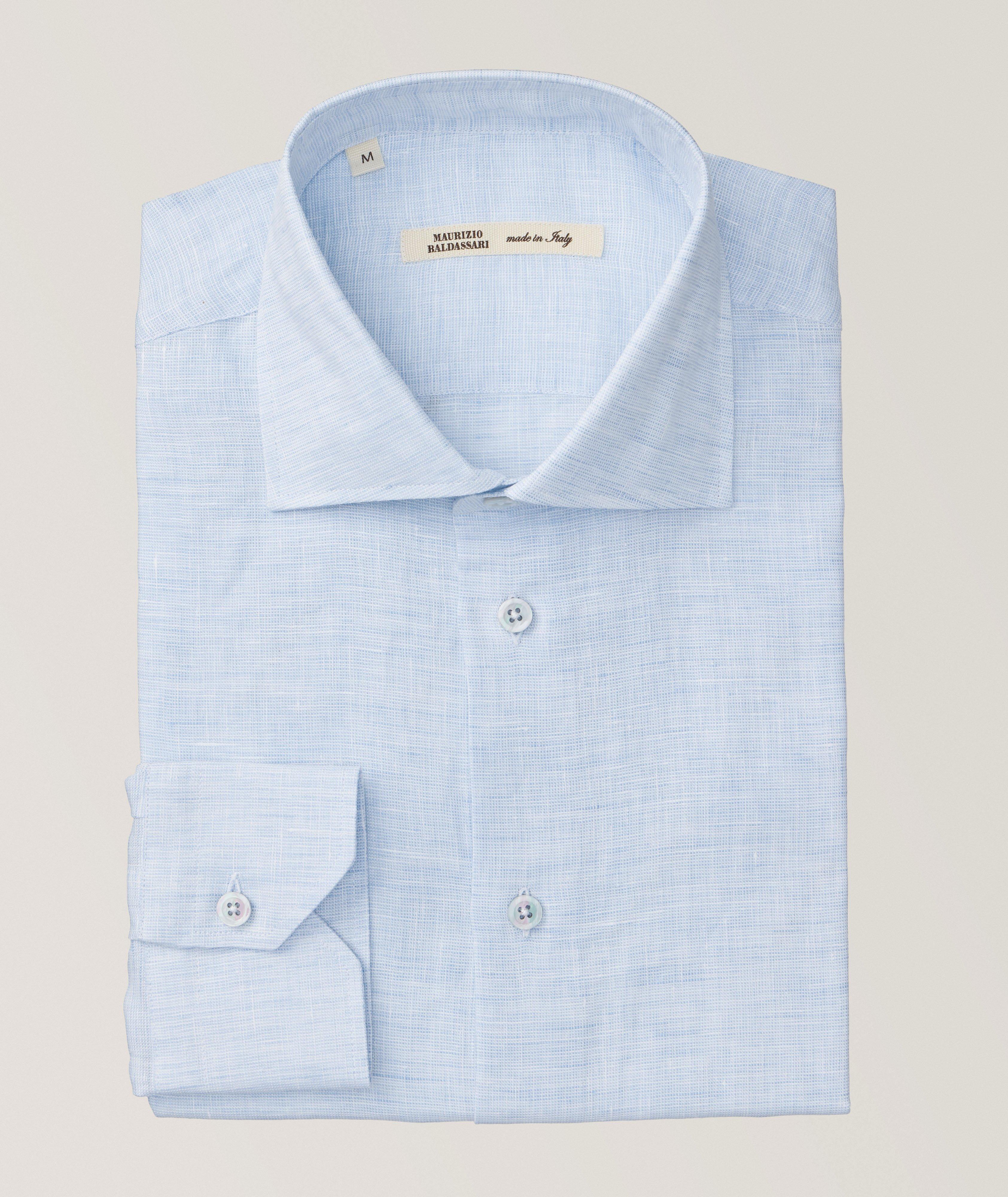 Textured Linen Sport Shirt image 0