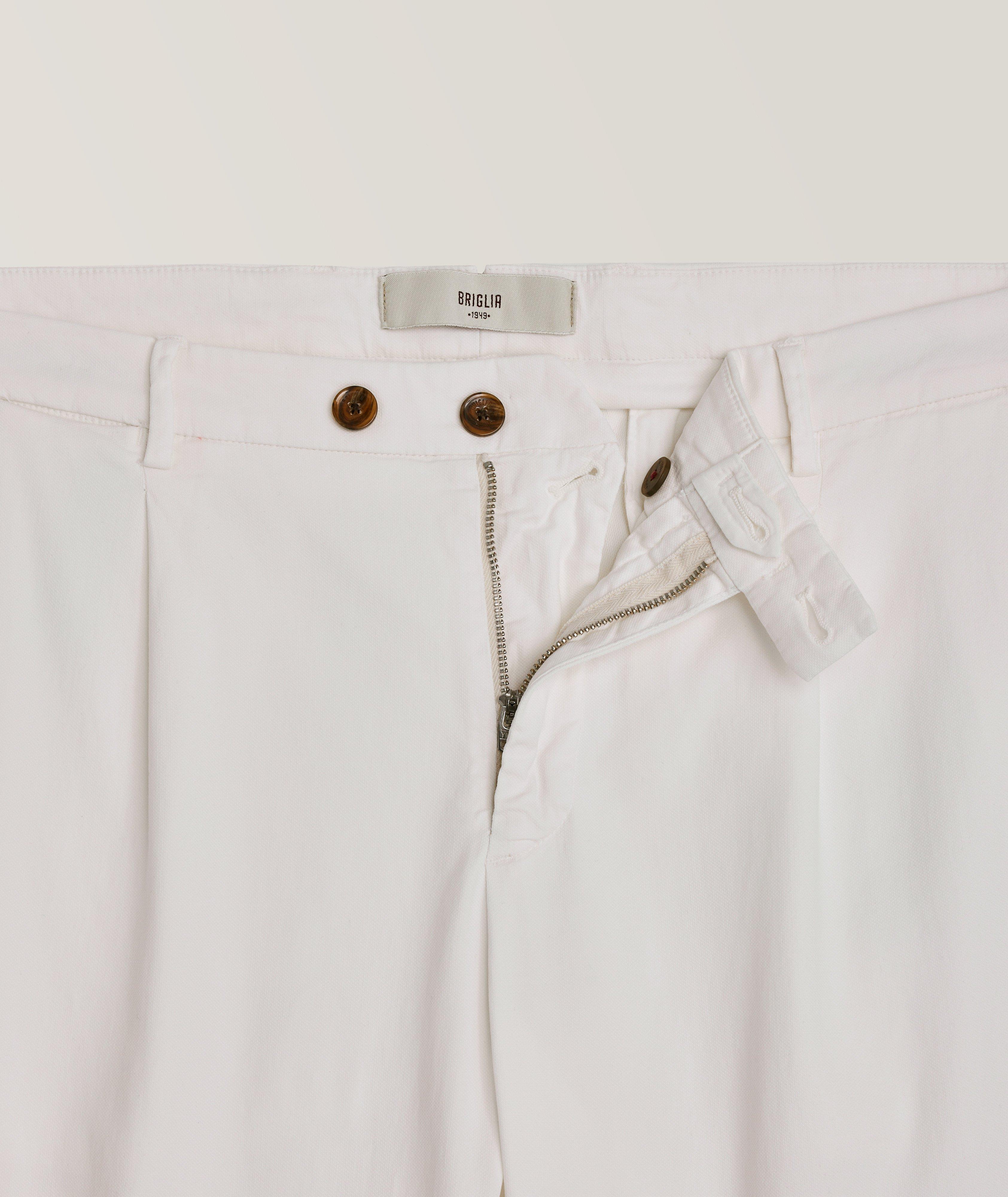 Pleated Cotton Pants