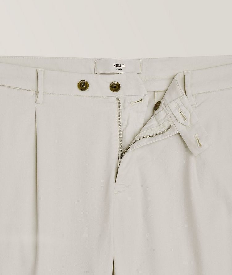 Pleated Cotton Pants image 1