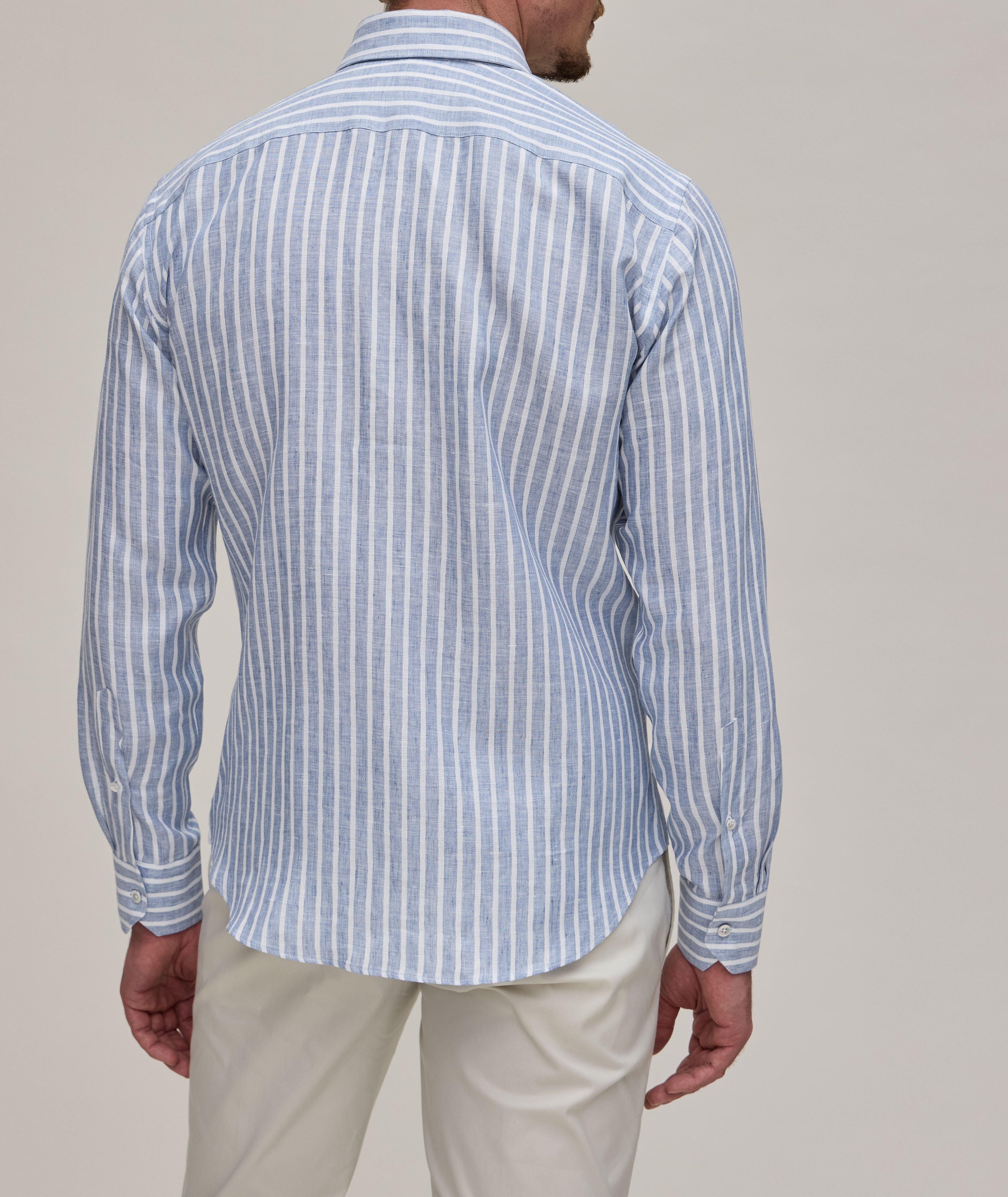 Striped Linen Sport Shirt image 2