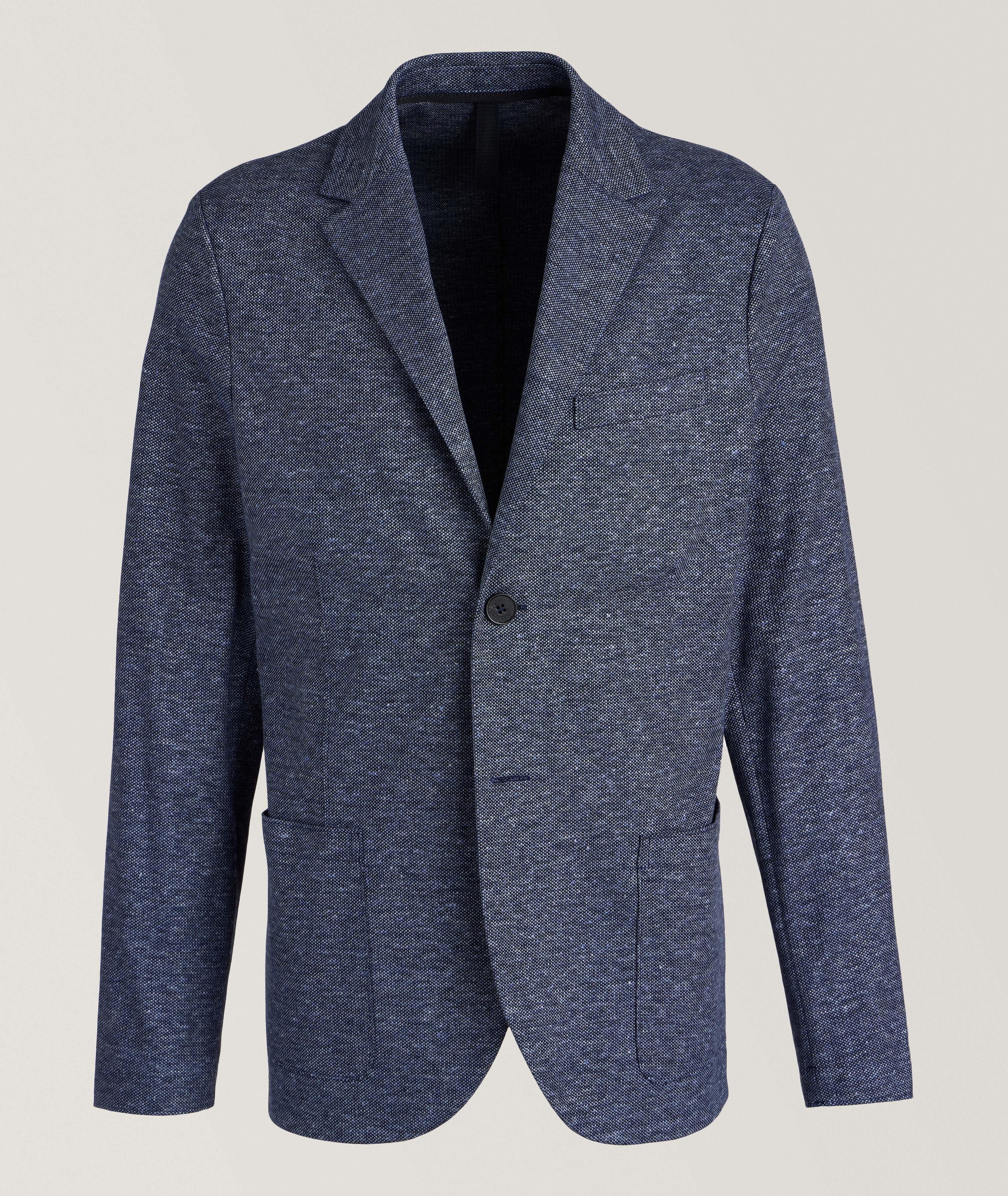 Textured Mélange Linen-Cotton Sport Jacket image 0